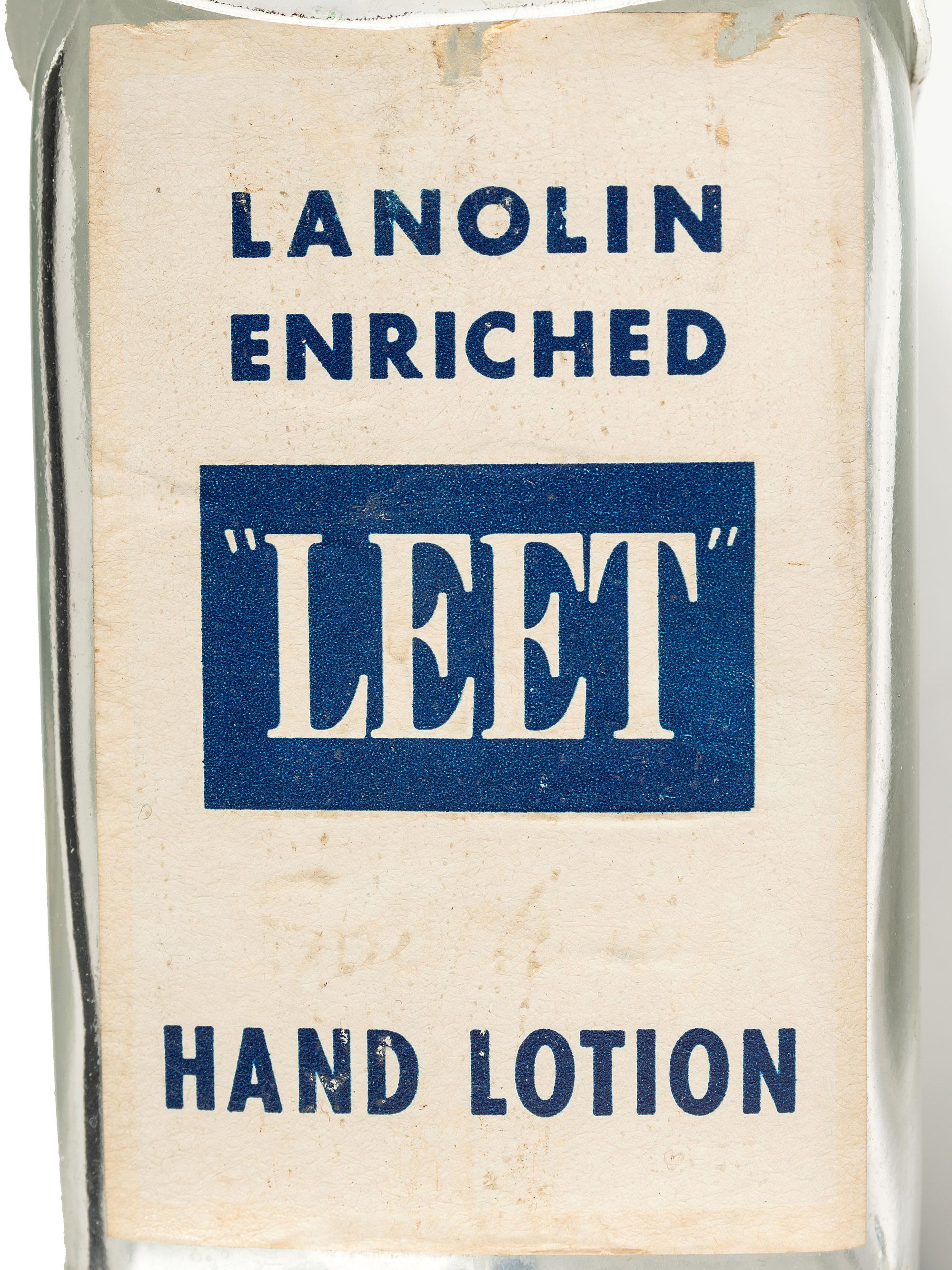 A Porcelain 'Leet' Hand Lotion Dispenser
