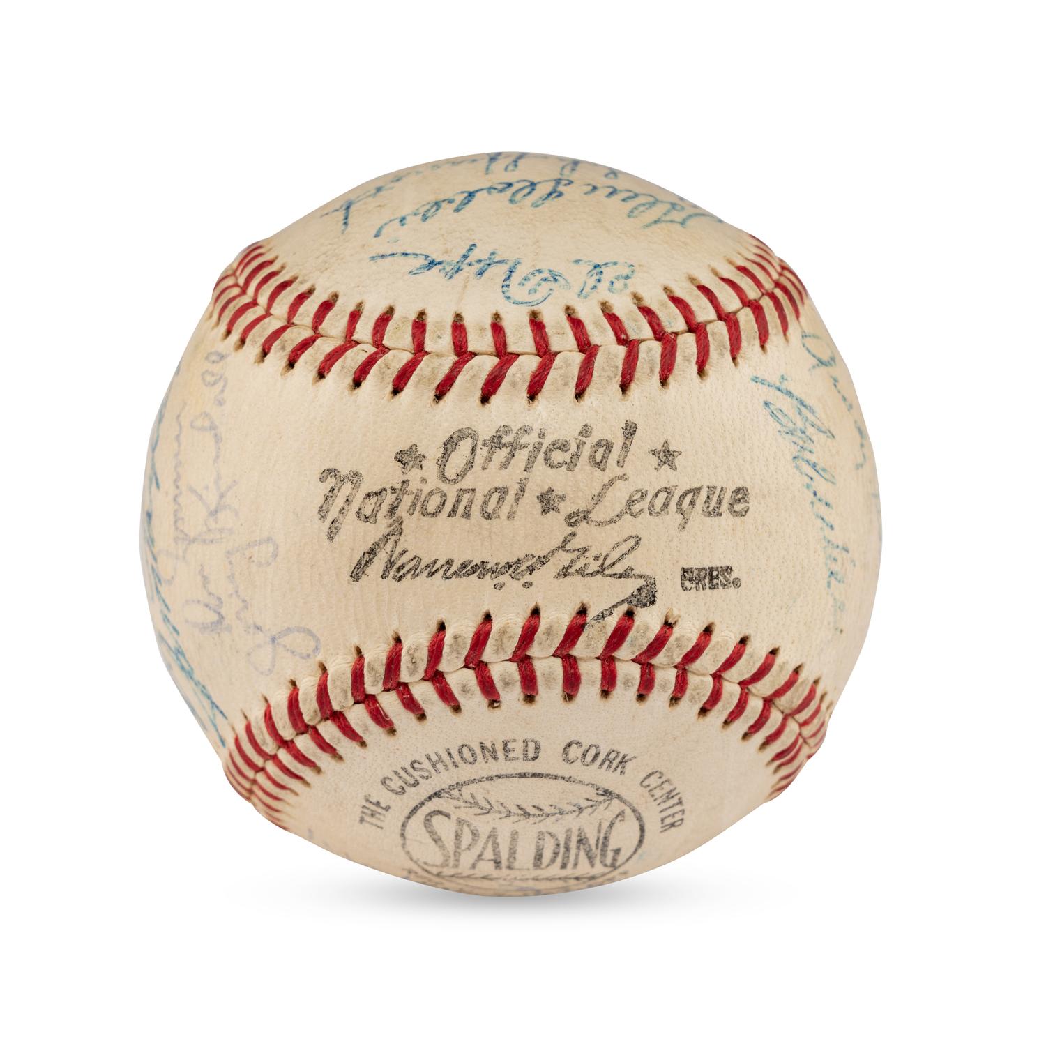 A 1960 Chicago Cubs Team Signed Autograph Baseball