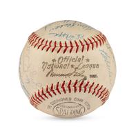 A 1960 Chicago Cubs Team Signed Autograph Baseball