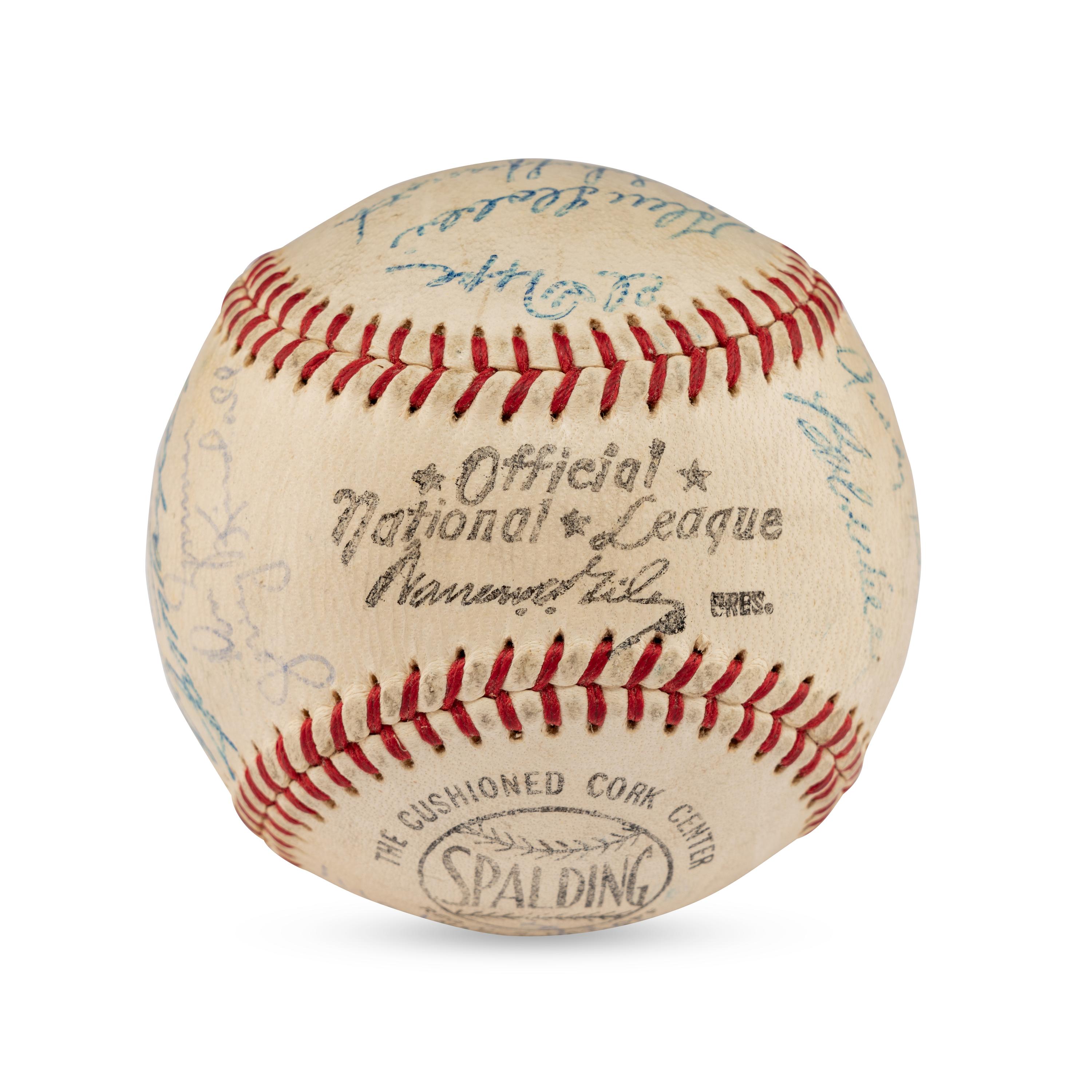 A 1960 Chicago Cubs Team Signed Autograph Baseball