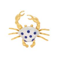 ASCH GROSSBARDT, YELLOW GOLD CRAB BROOCH