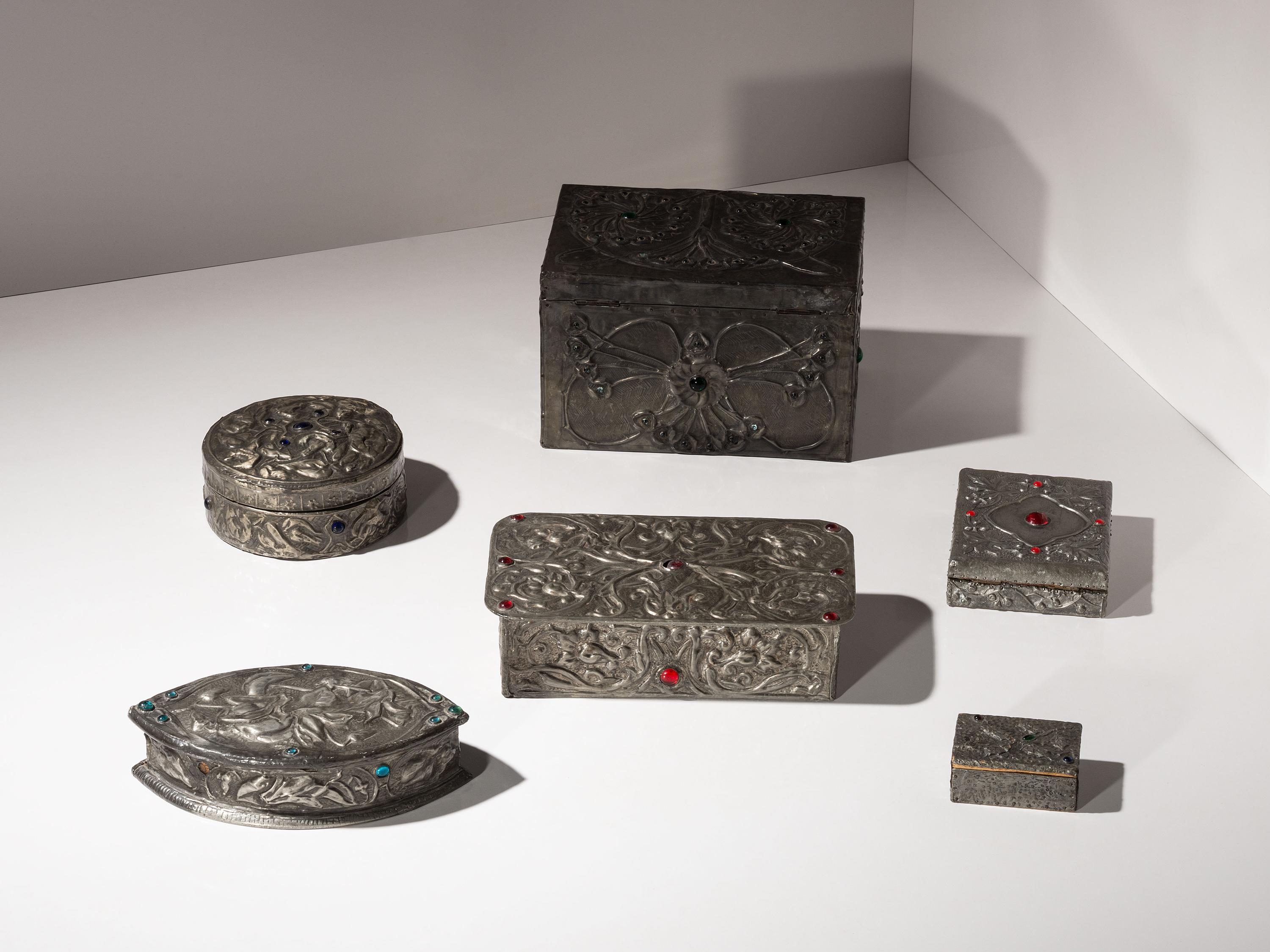 Six Hand-Crafted Boxes