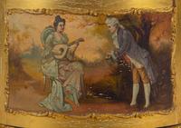 A Louis XV Style Giltwood and Vernis Martin Vitrine