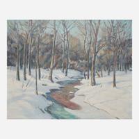 Walter Emerson Baum (American, 1884–1956) Brook (In the Woods, Sellersville)