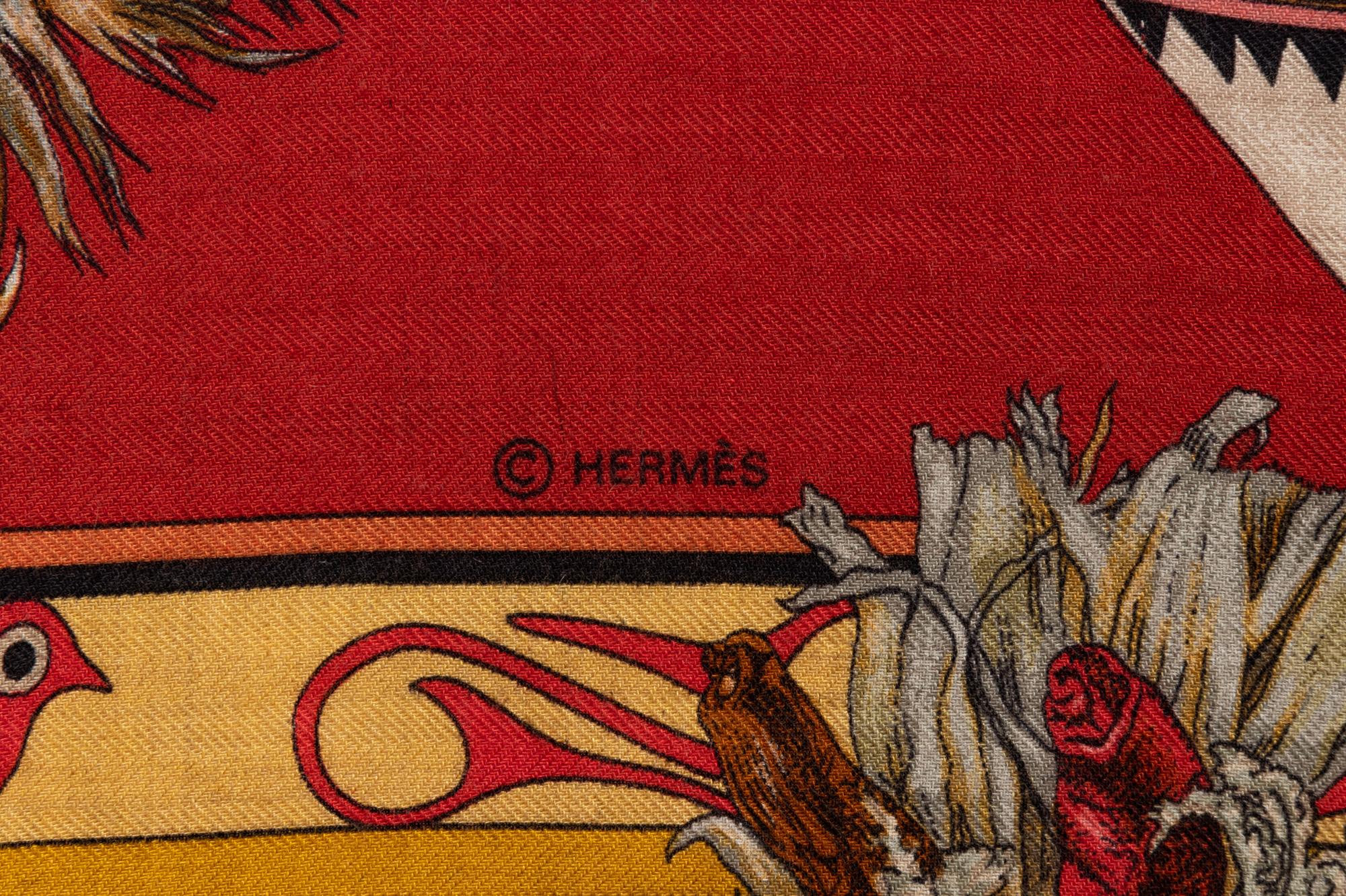 Hermès 140cm Cashmere & Silk Shawl, Kermit Oliver