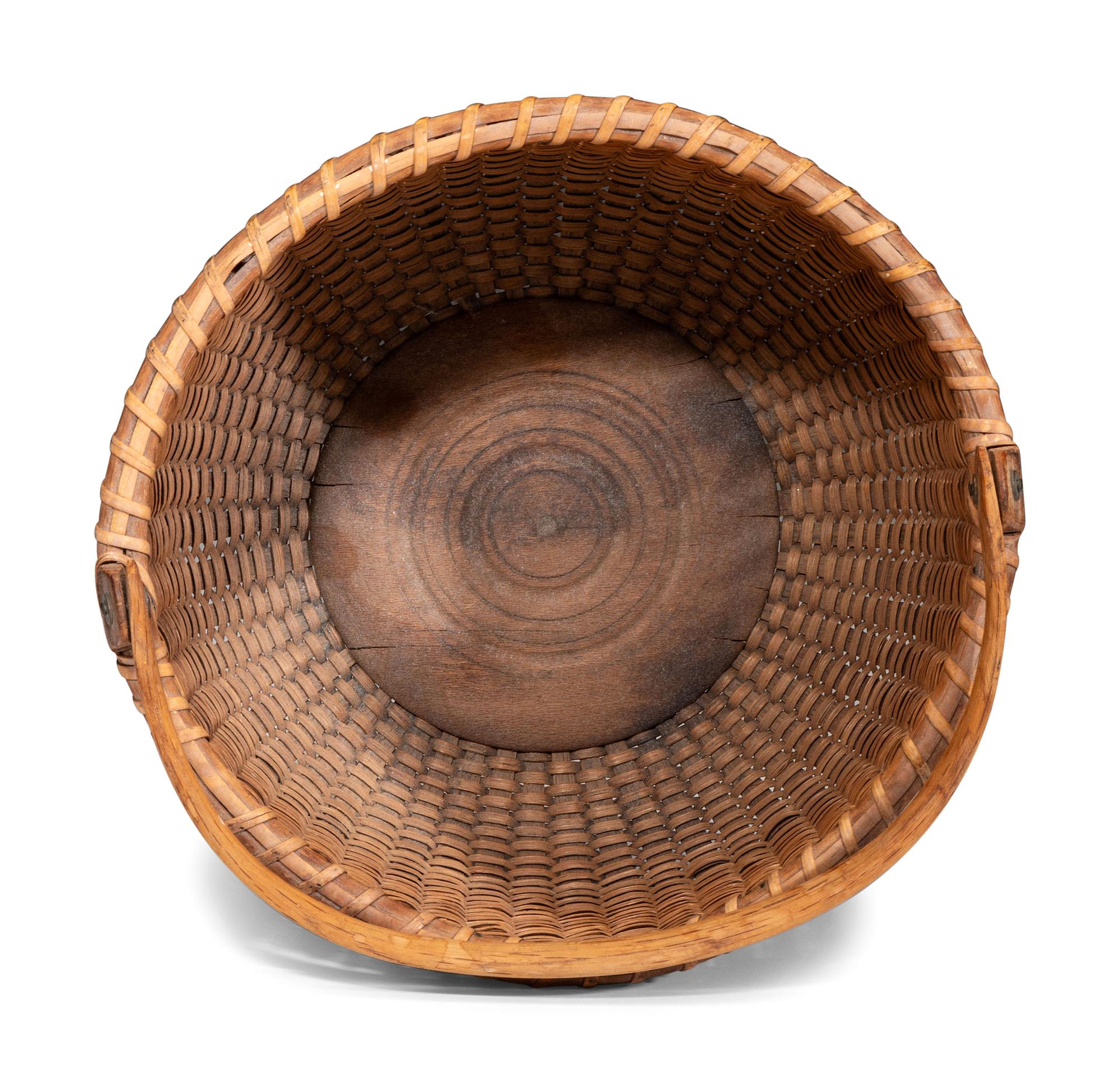 A Round Nantucket Basket