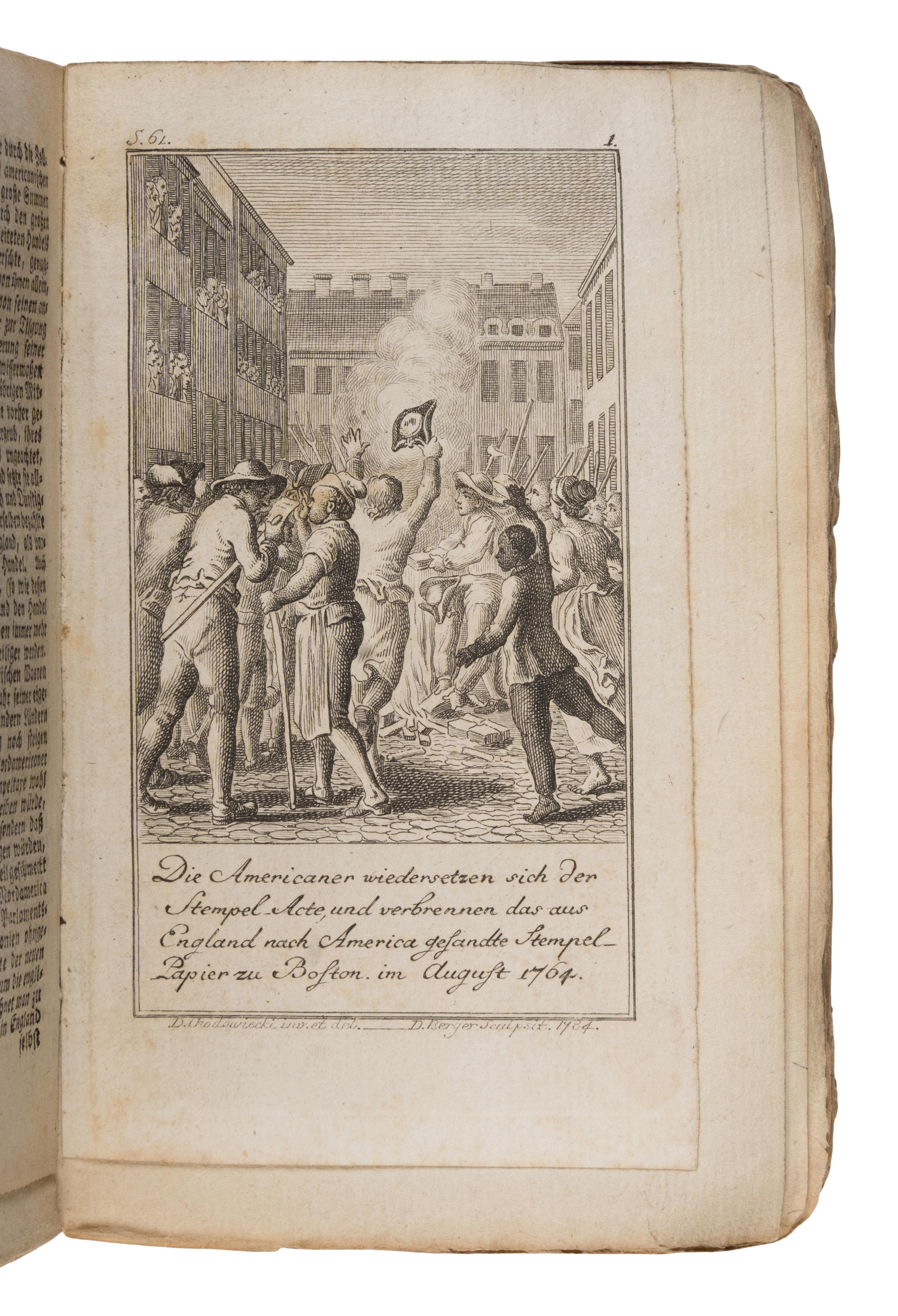 Sprengel, Matthias Christian (1746-1803). Allgemeines historisches Taschenbuch...der Revolution von Nord-America. Berlin: Haude & Spener, [1784].