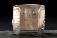 Silver and Bisbee Turquoise Cuff Bracelet