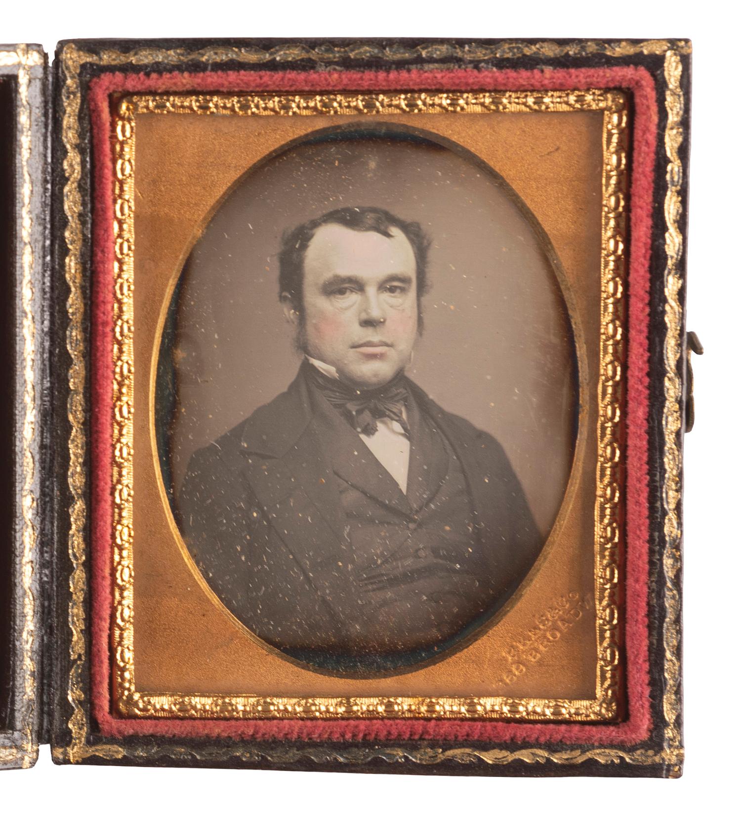 [EARLY PHOTOGRAPHY]. REES, Charles Richard (1825-1914), photographer. Ninth plate daguerreotypes featuring John W. Draper and his wife. New York, New York.