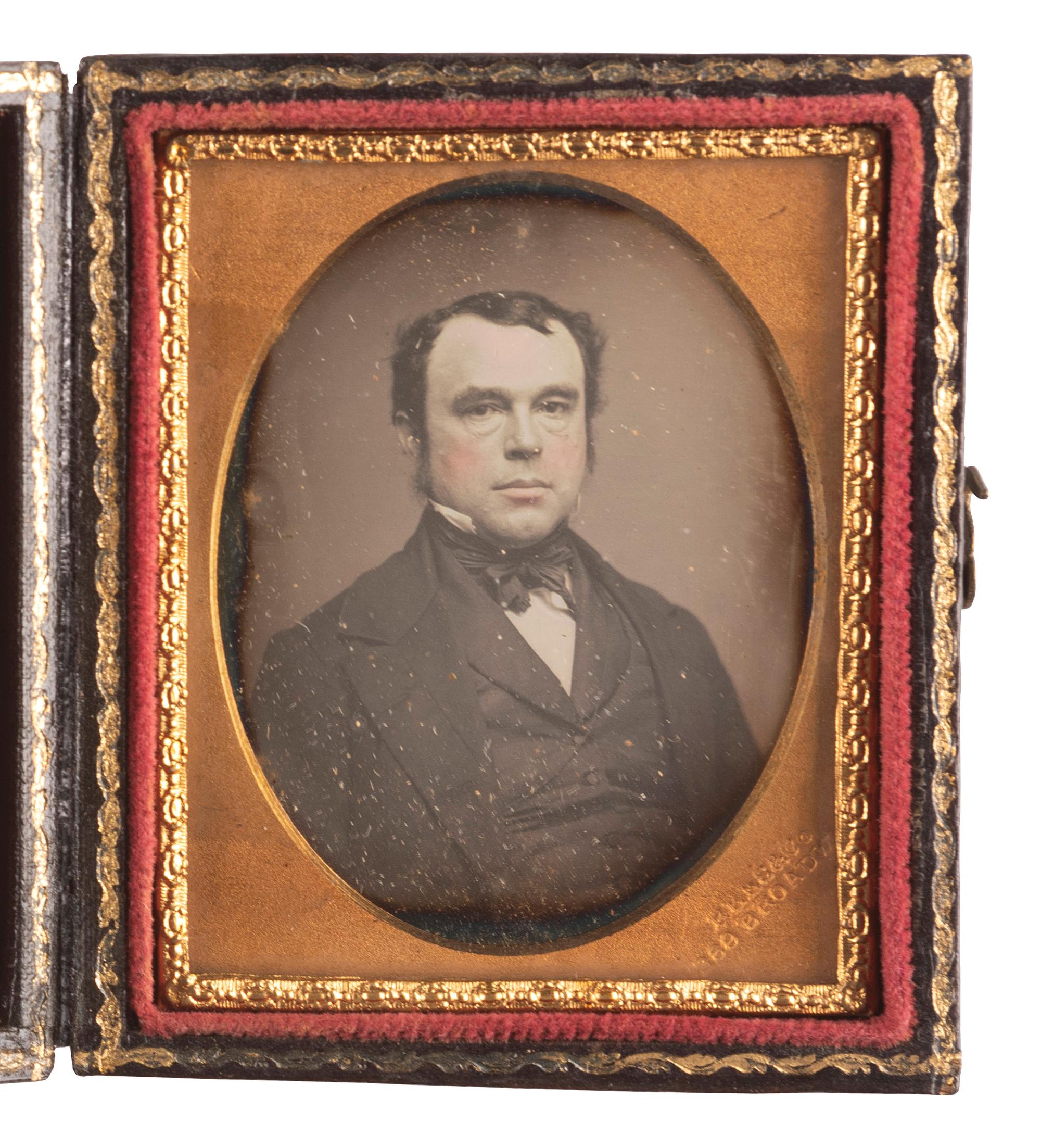 [EARLY PHOTOGRAPHY]. REES, Charles Richard (1825-1914), photographer. Ninth plate daguerreotypes featuring John W. Draper and his wife. New York, New York.