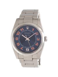 ROLEX, REF. 114200 STAINLESS STEEL 'AIR KING' WRISTWATCH