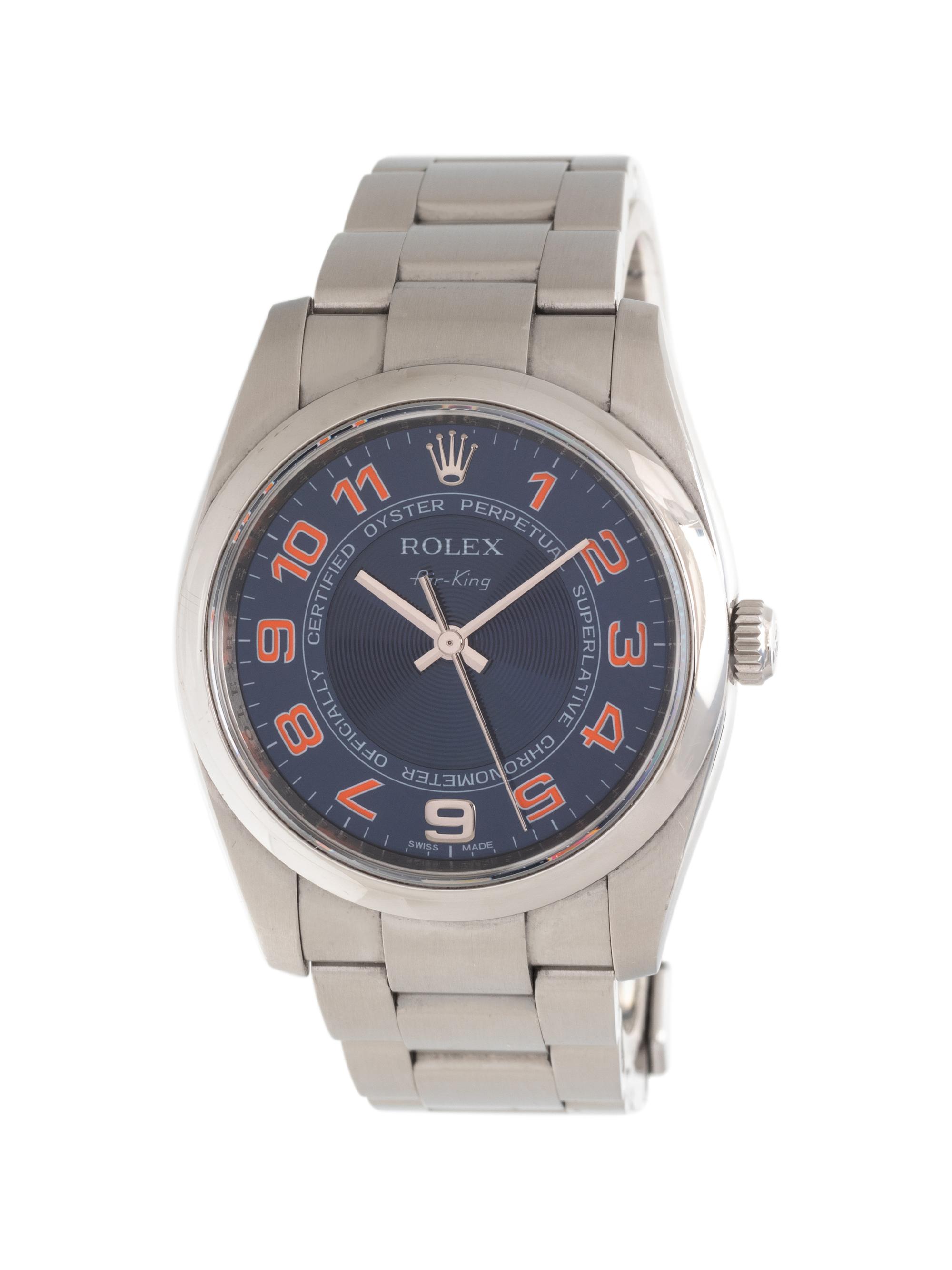 ROLEX, REF. 114200 STAINLESS STEEL 'AIR KING' WRISTWATCH