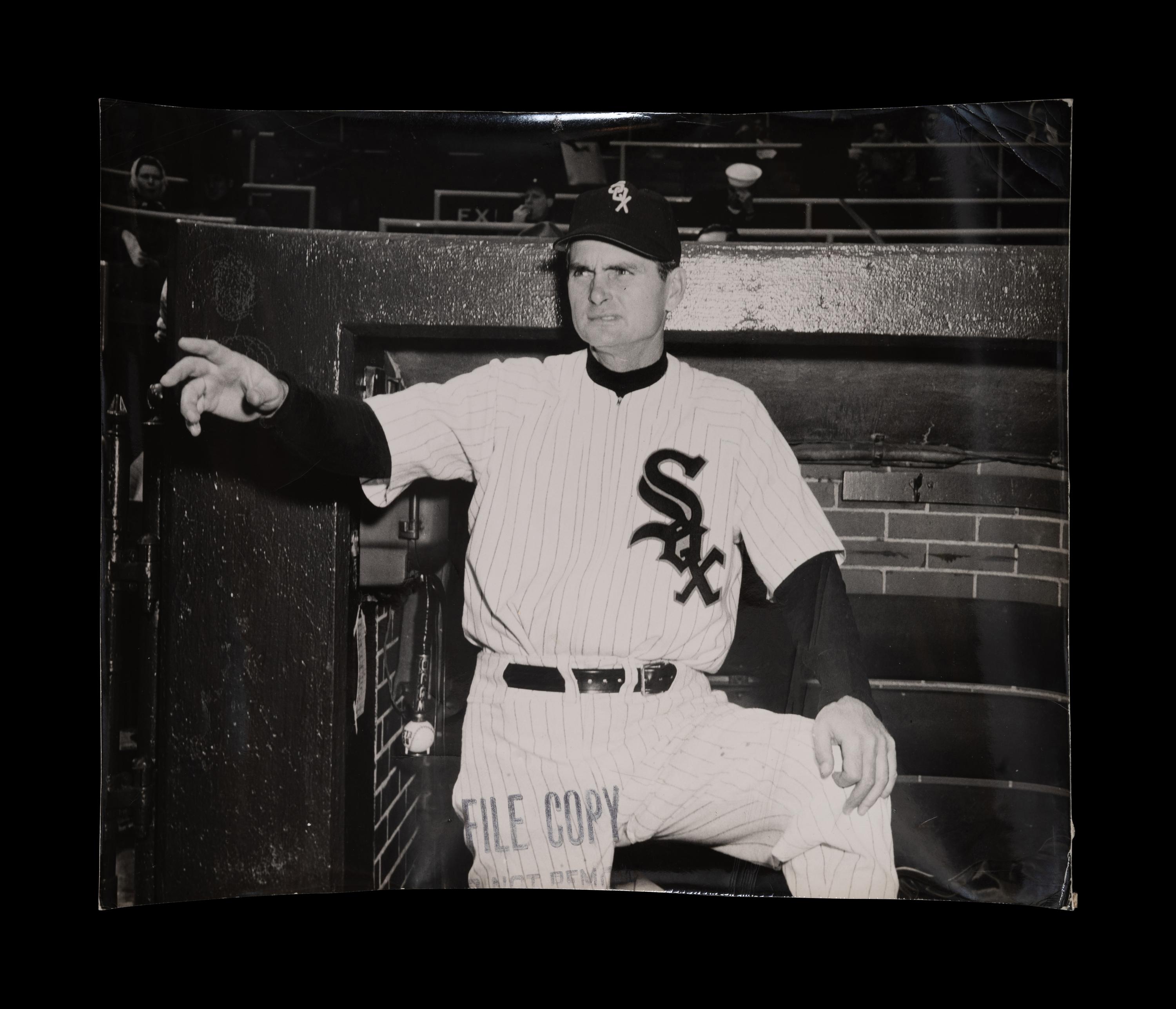 A Group of 1950s Comiskey Park Chicago White Sox Signed Type One Photographs and Ephemera Including Nellie Fox Signed Photograph,