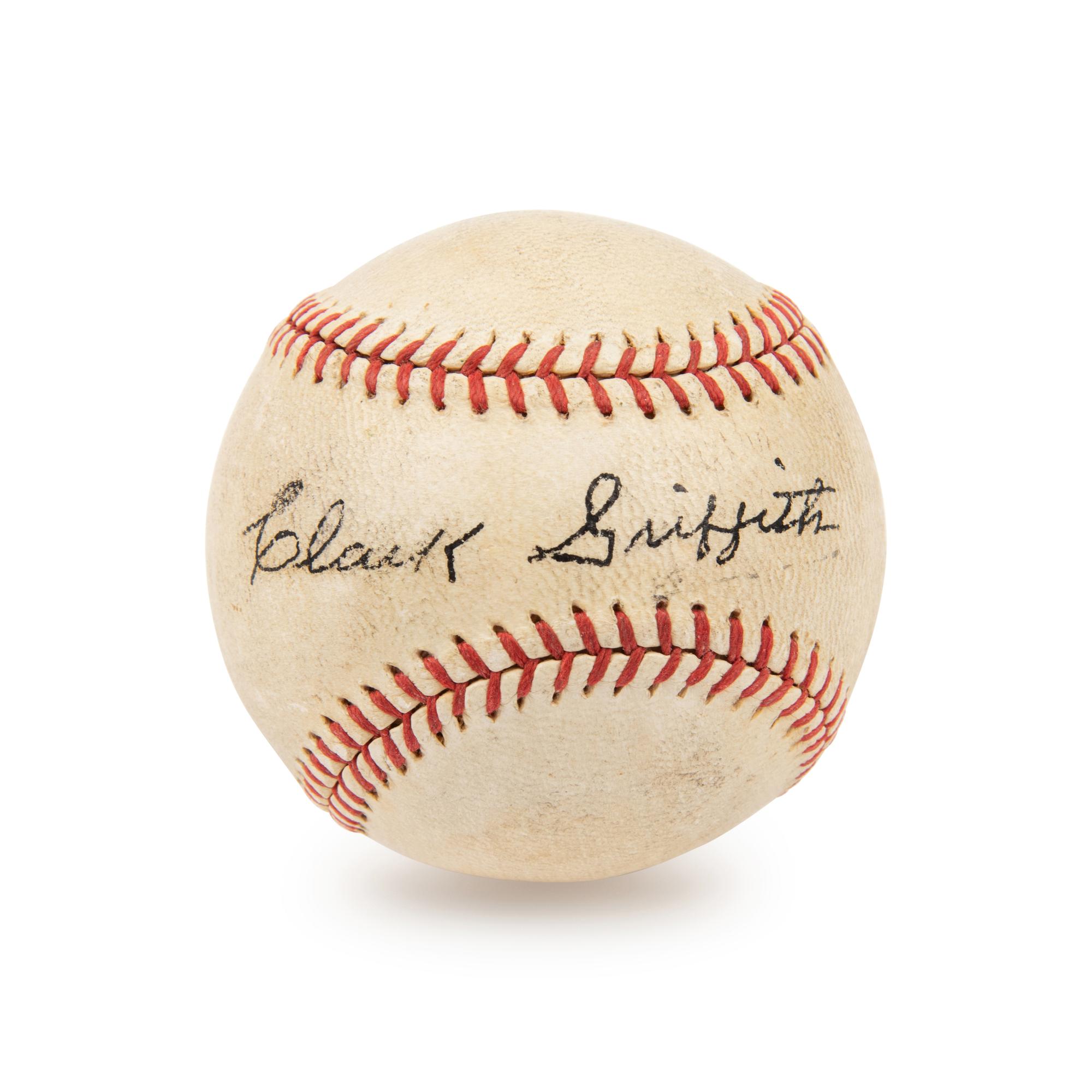 A Clark Griffith Signed Autograph Baseball - Traced (JSA Letter)