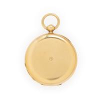 Patek Philippe, 18K Yellow Gold Pocket Watch with Watch Chain and Key Fob