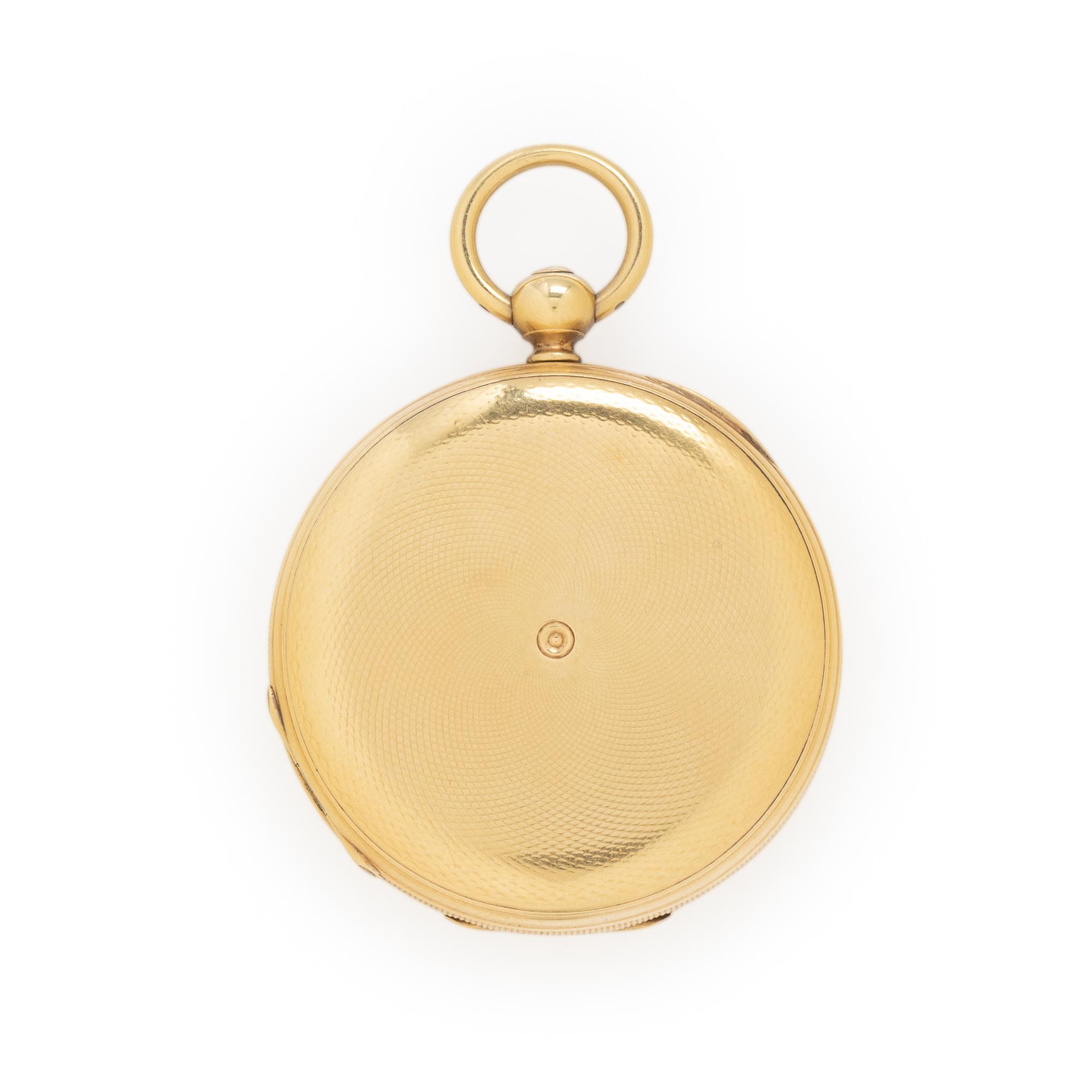 Patek Philippe, 18K Yellow Gold Pocket Watch with Watch Chain and Key Fob