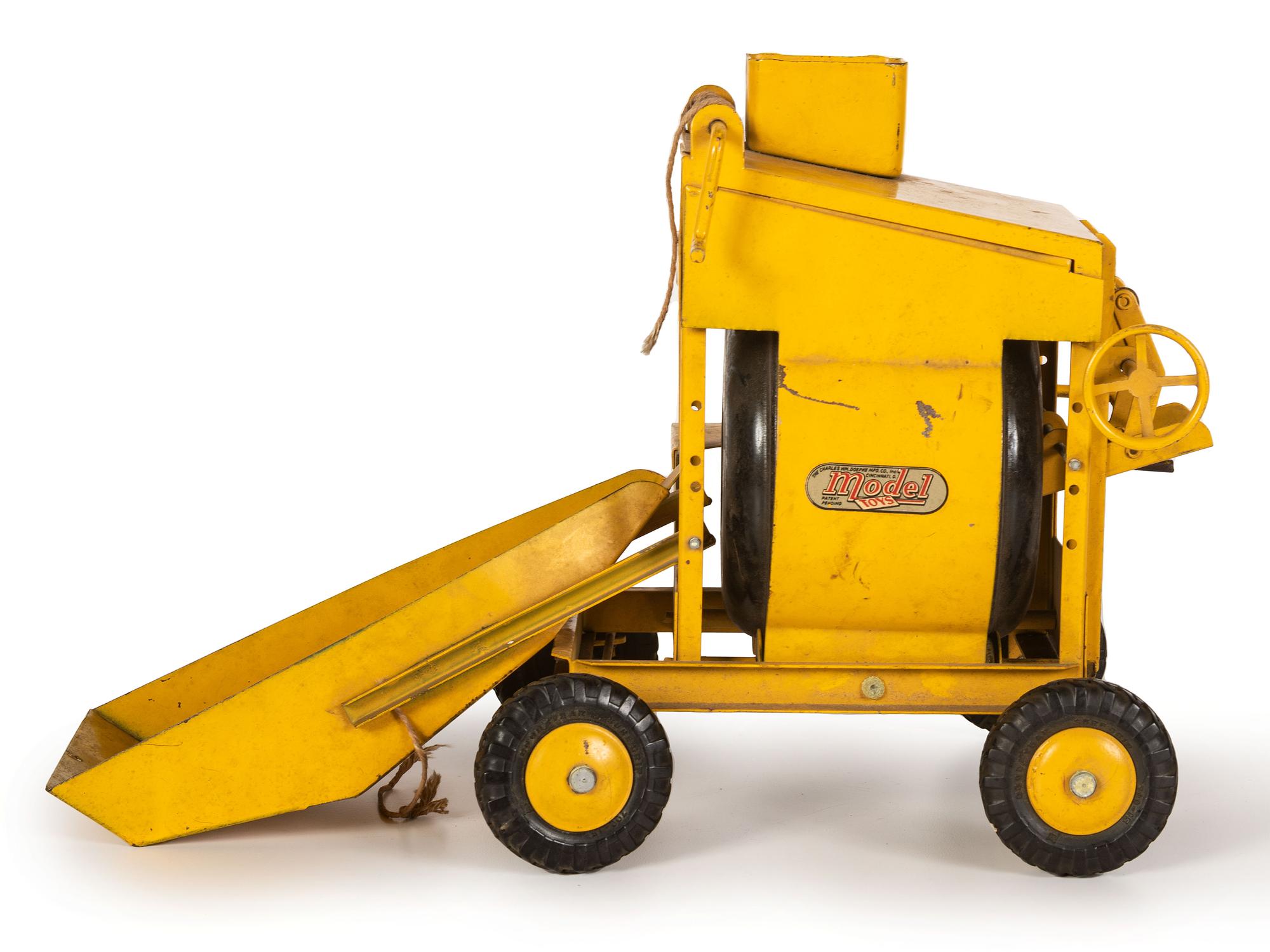 A 'Jaeger' Pressed Steel Toy Cement Mixer