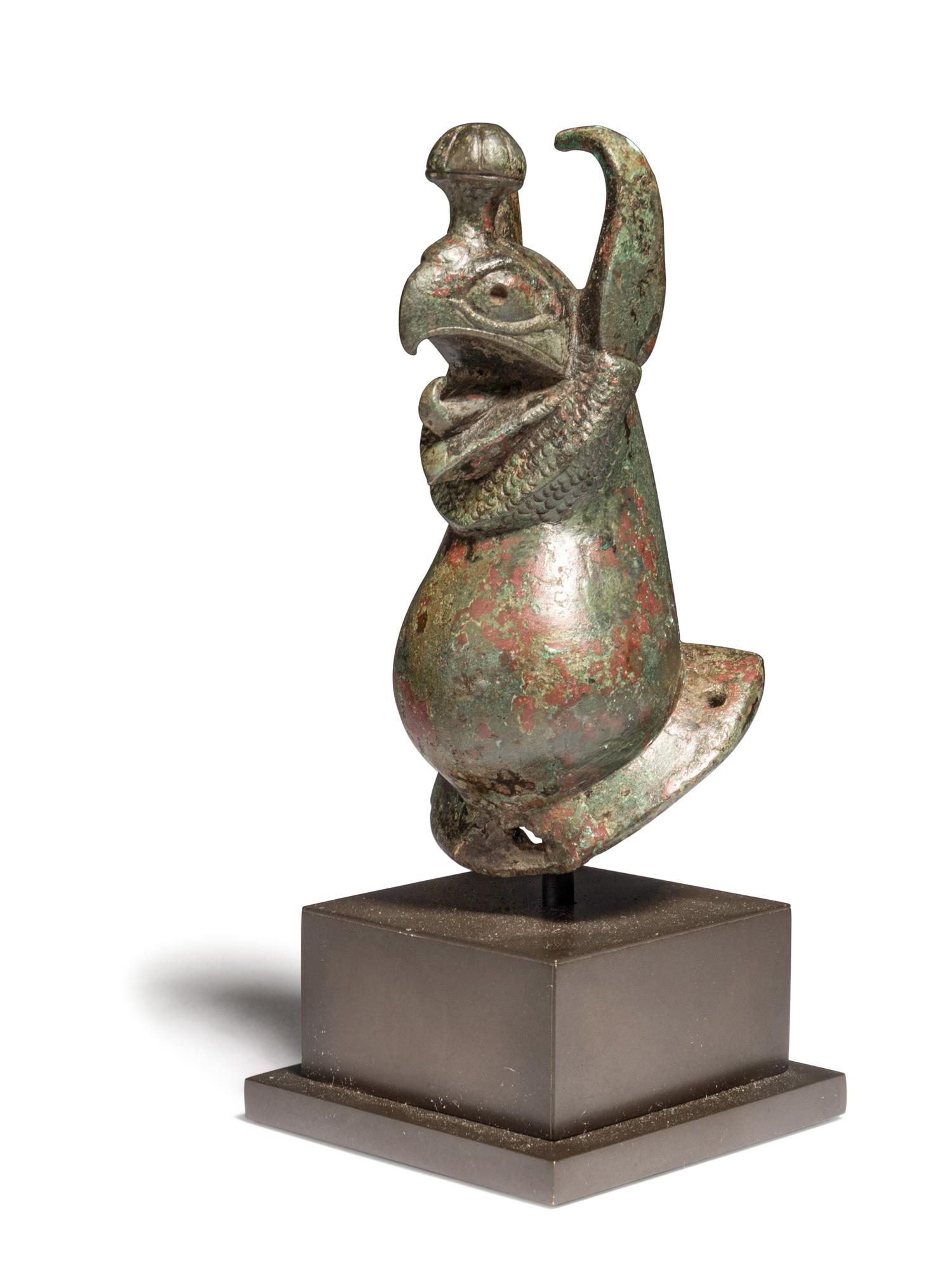 A Greek Bronze Griffin Protome