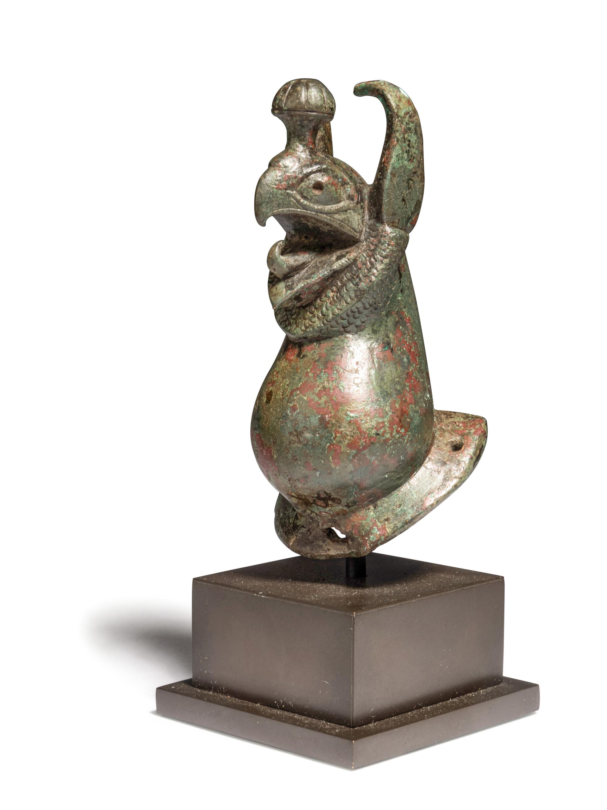 A Greek Bronze Griffin Protome