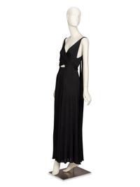 Holly Harp, Black Jersey Gown, 1970's