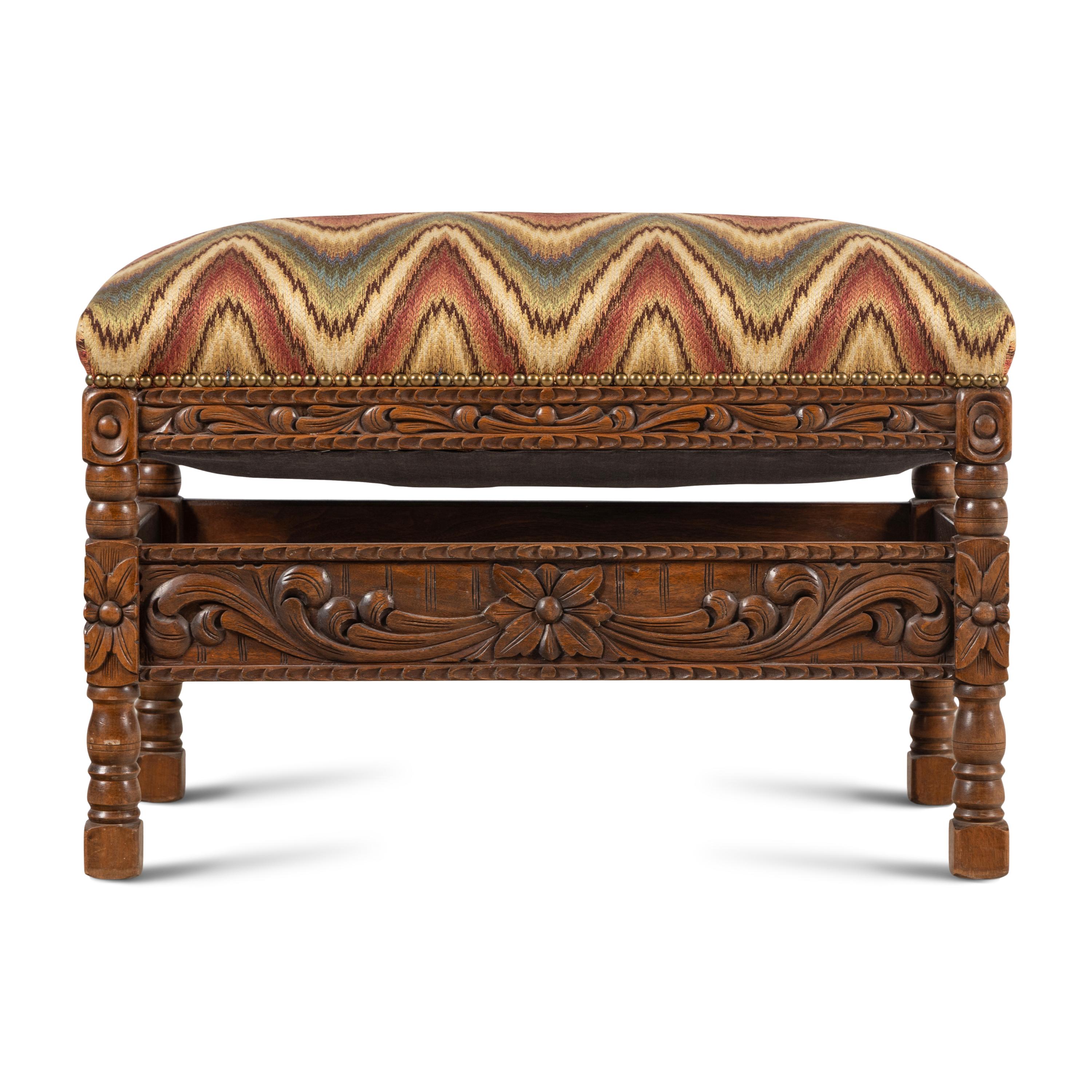 A William and Mary Style Foot Stool