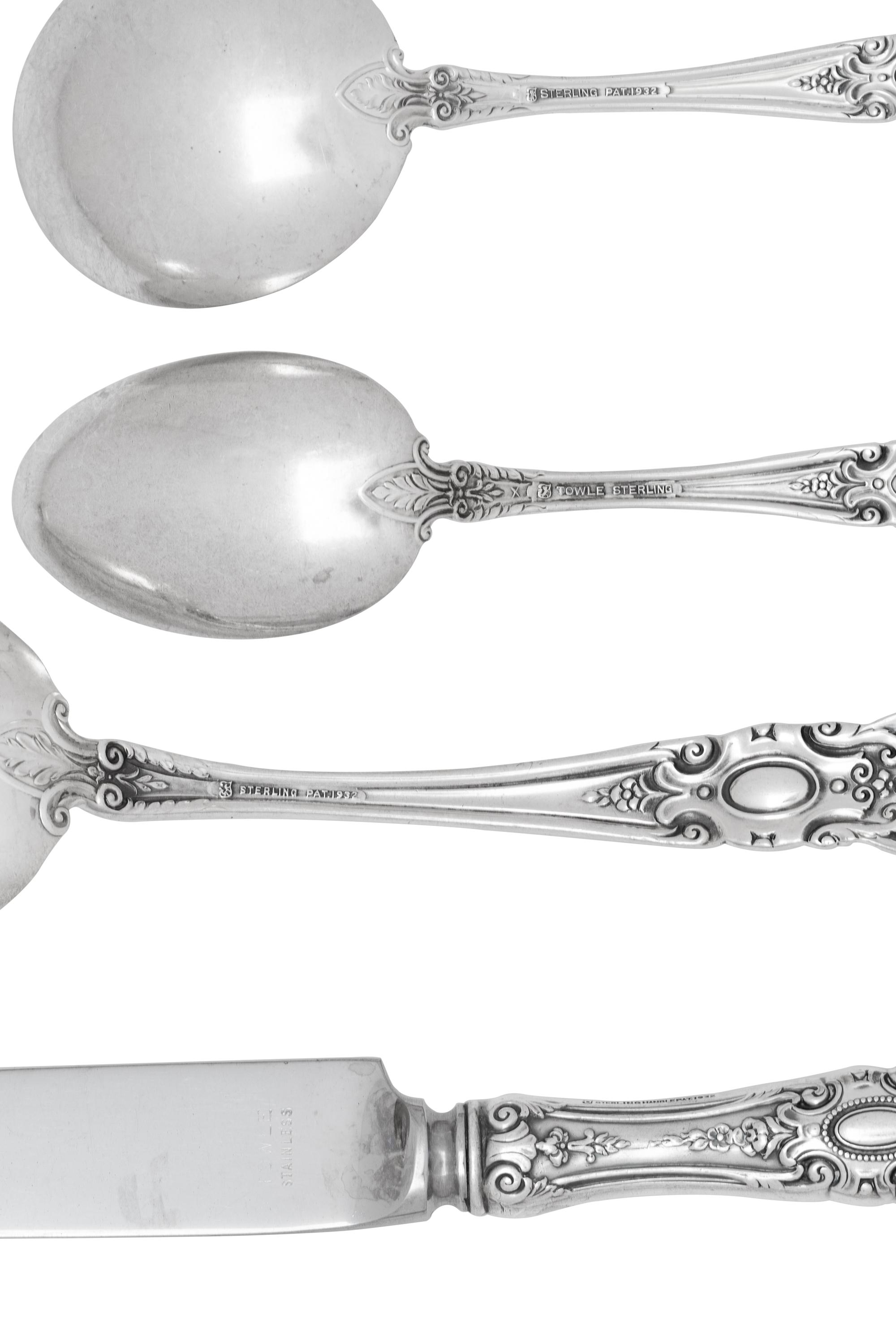 A Towle Silver Flatware Service