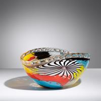Oriente Bowl, model 5026, c. 1952 Aureliano Toso, Italy