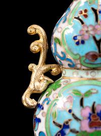 Five Chinese Cloisonné Enamel Snuff Bottles