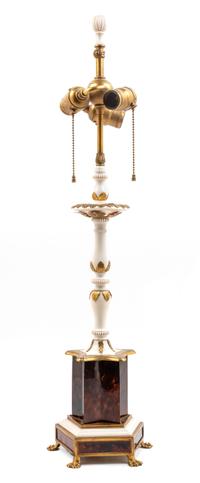 A Gilt Bronze and Marble Table Lamp Height 19 1/2 inches. — EARLY 20TH CENTURY