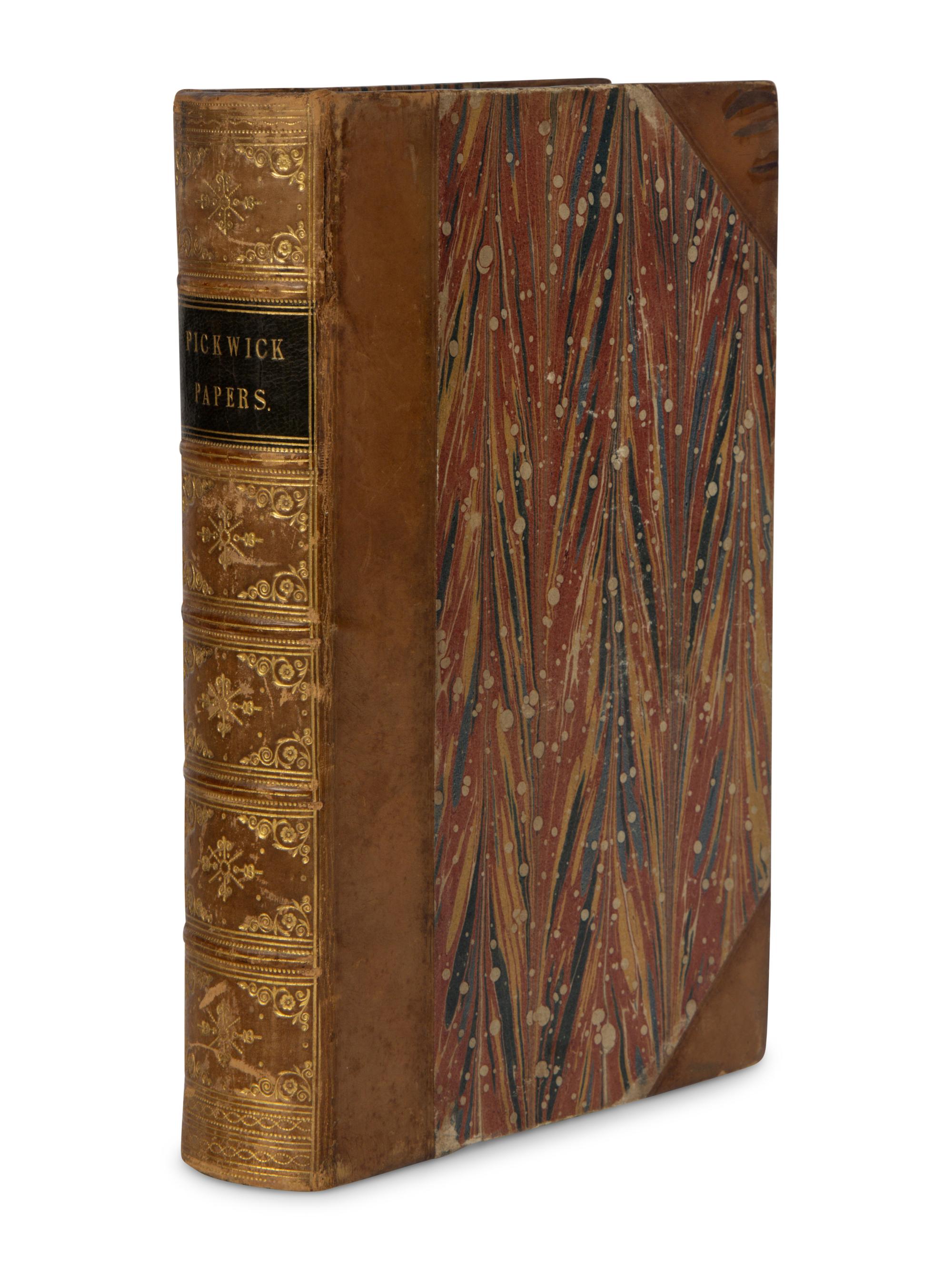 DICKENS, Charles (1812-1870). The Posthumous Papers of the Pickwick Club . London: Chapman and Hall, 1837.