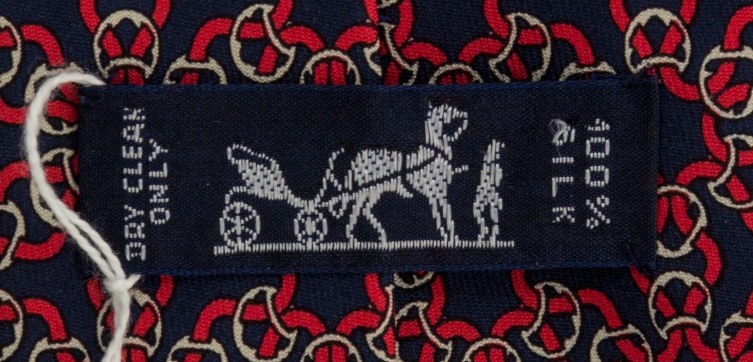 A Group of Three Hermes Silk Ties,