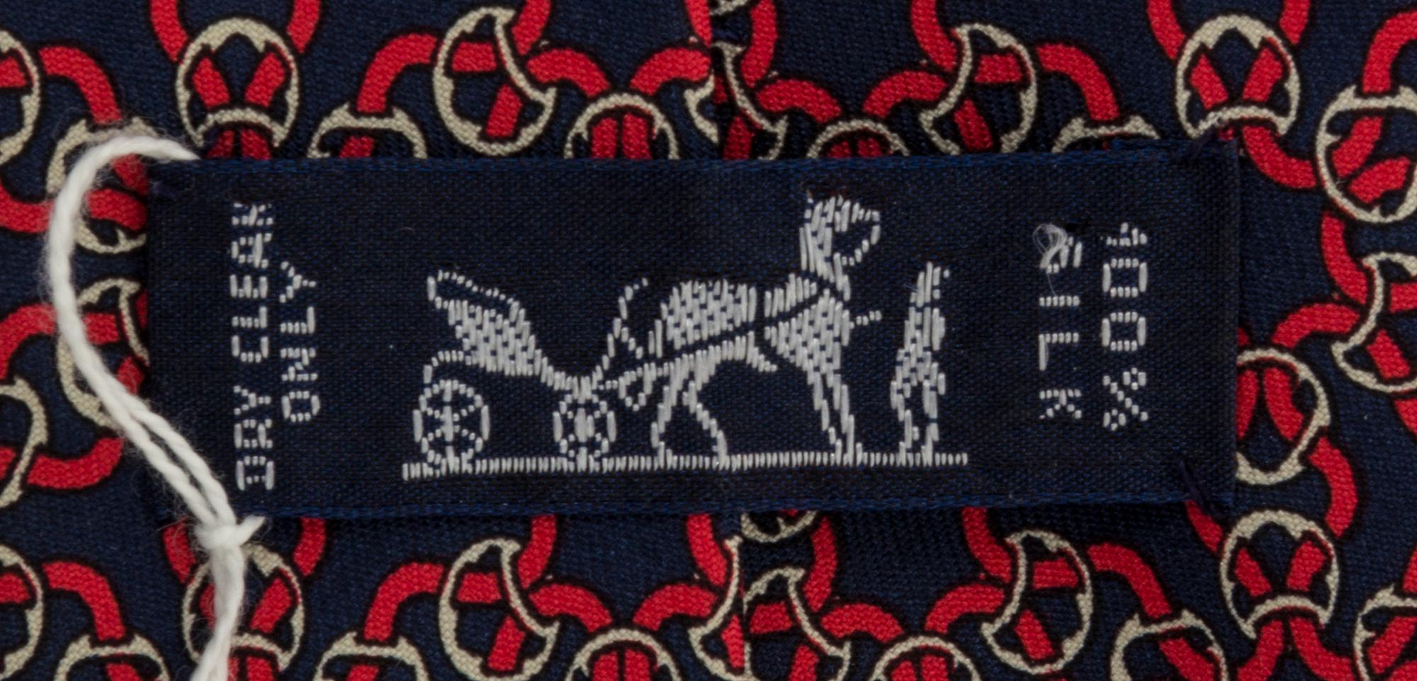 A Group of Three Hermes Silk Ties,