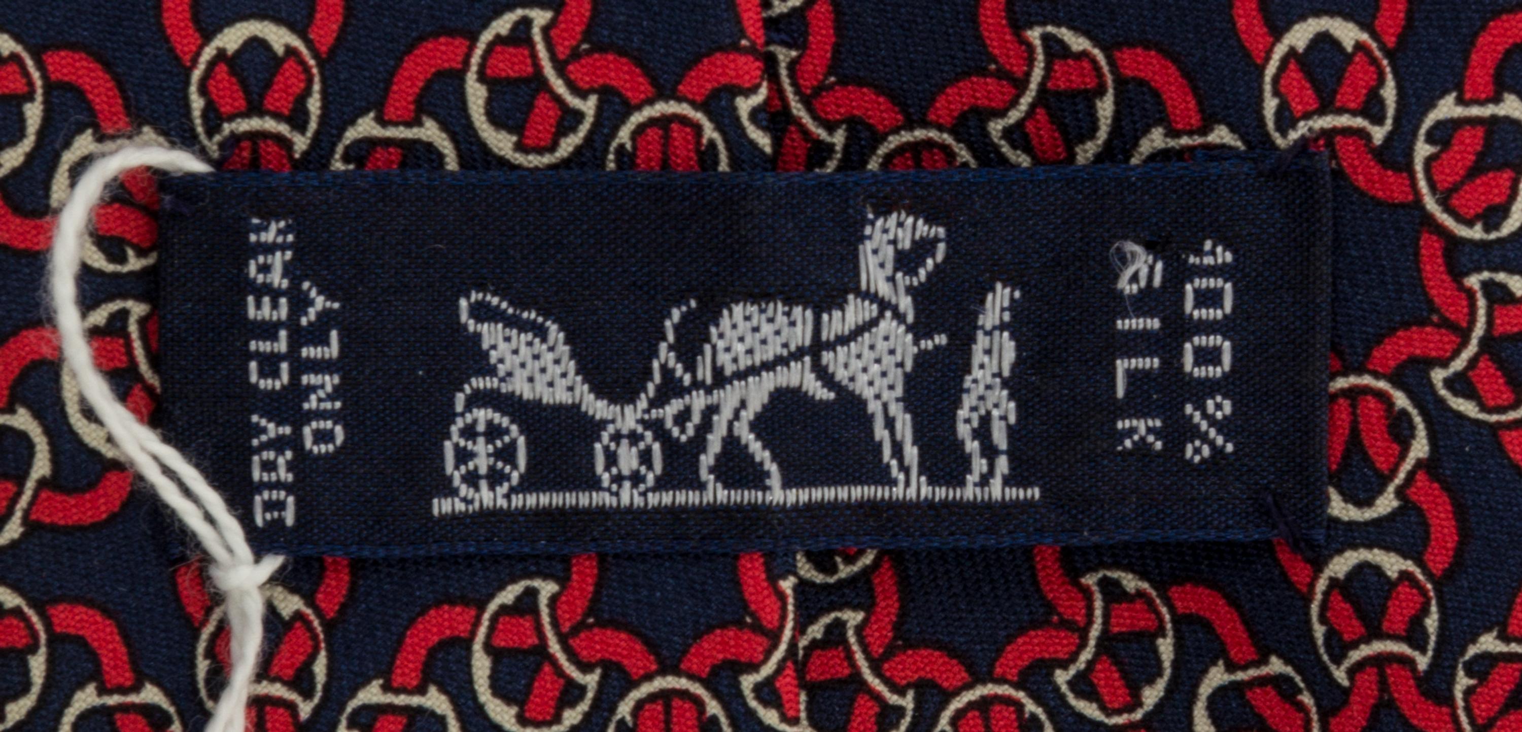 A Group of Three Hermes Silk Ties,