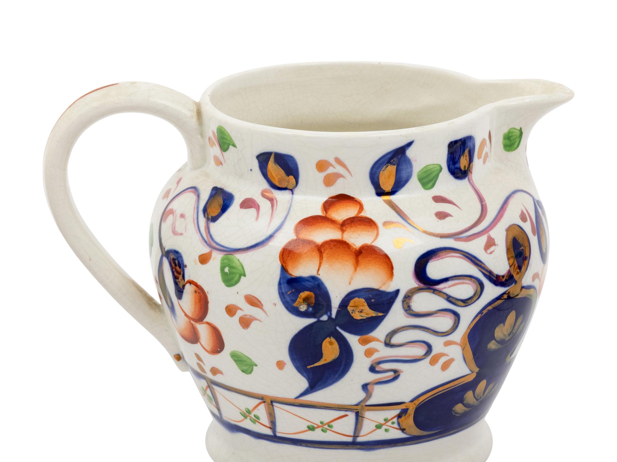 Three English Ironstone Pitchers