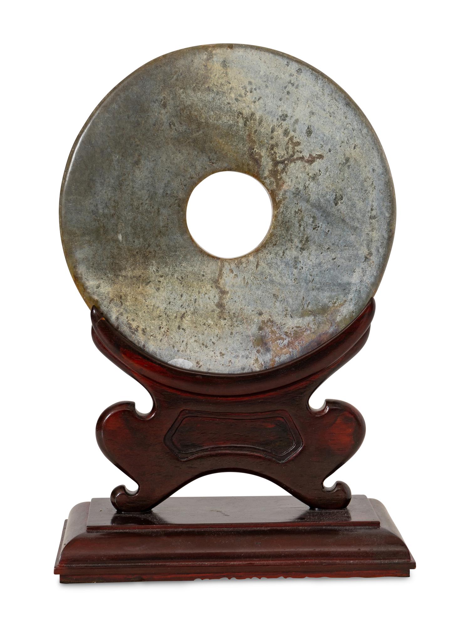 A Chinese Archaistic Jade Bi Disc