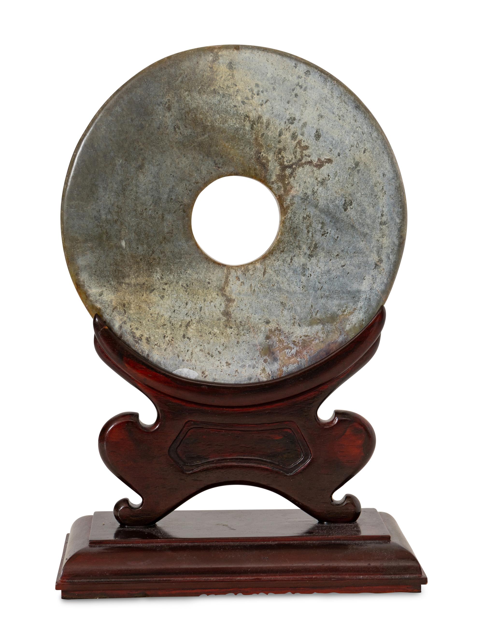 A Chinese Archaistic Jade Bi Disc