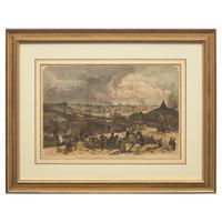 [Philadelphia] Group of 8 views and scenes of Philadelphia and Pennsylvania