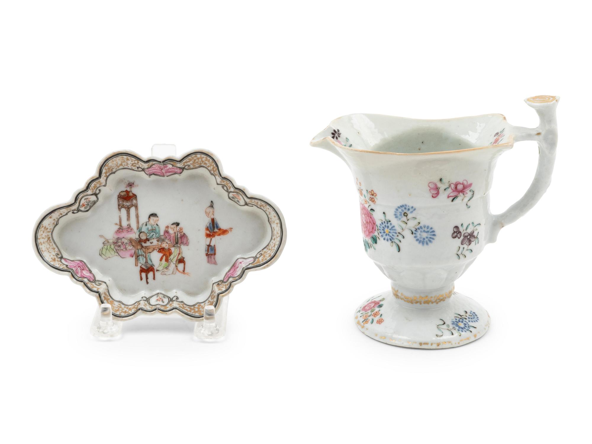 Two Chinese Famille Rose Porcelain Articles