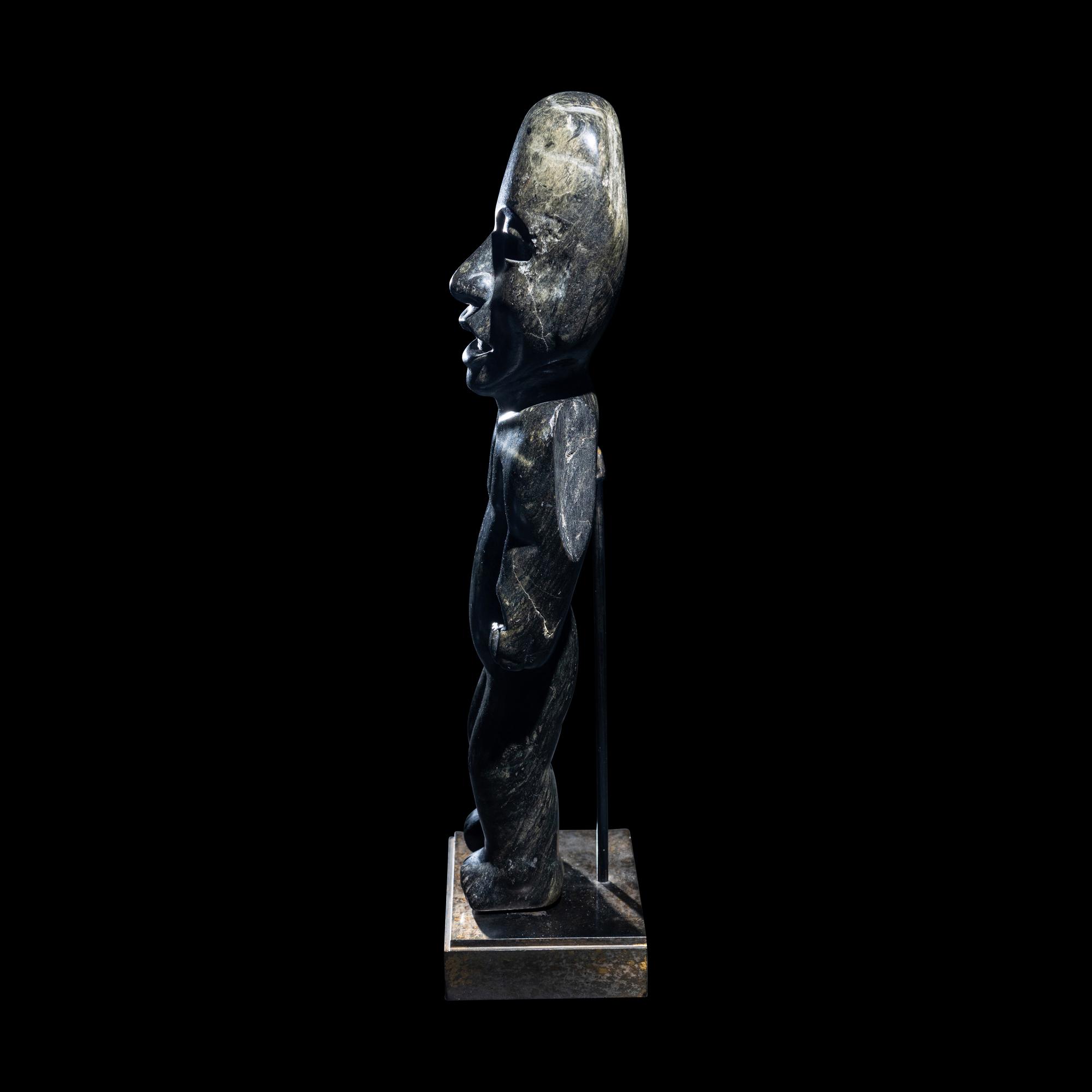 A Teotihuacan Serpentine Standing Figure