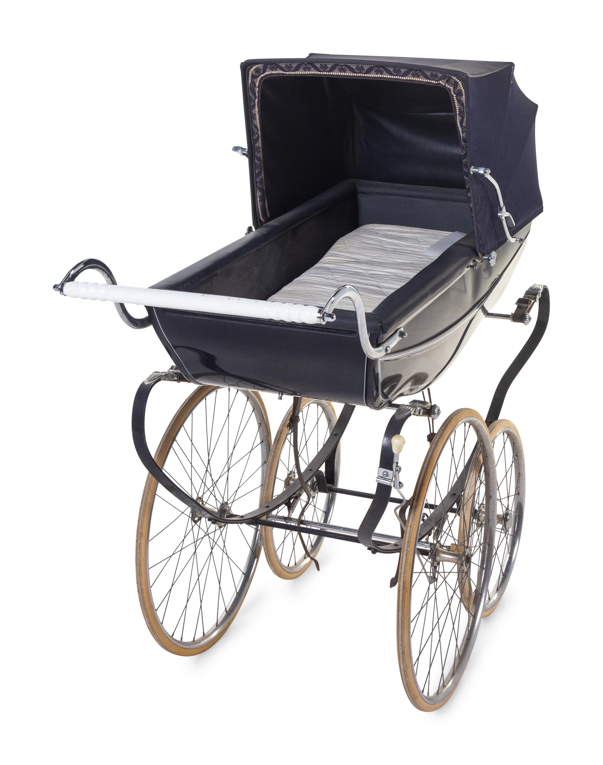 A Vintage Marmet Blue Metal Pram