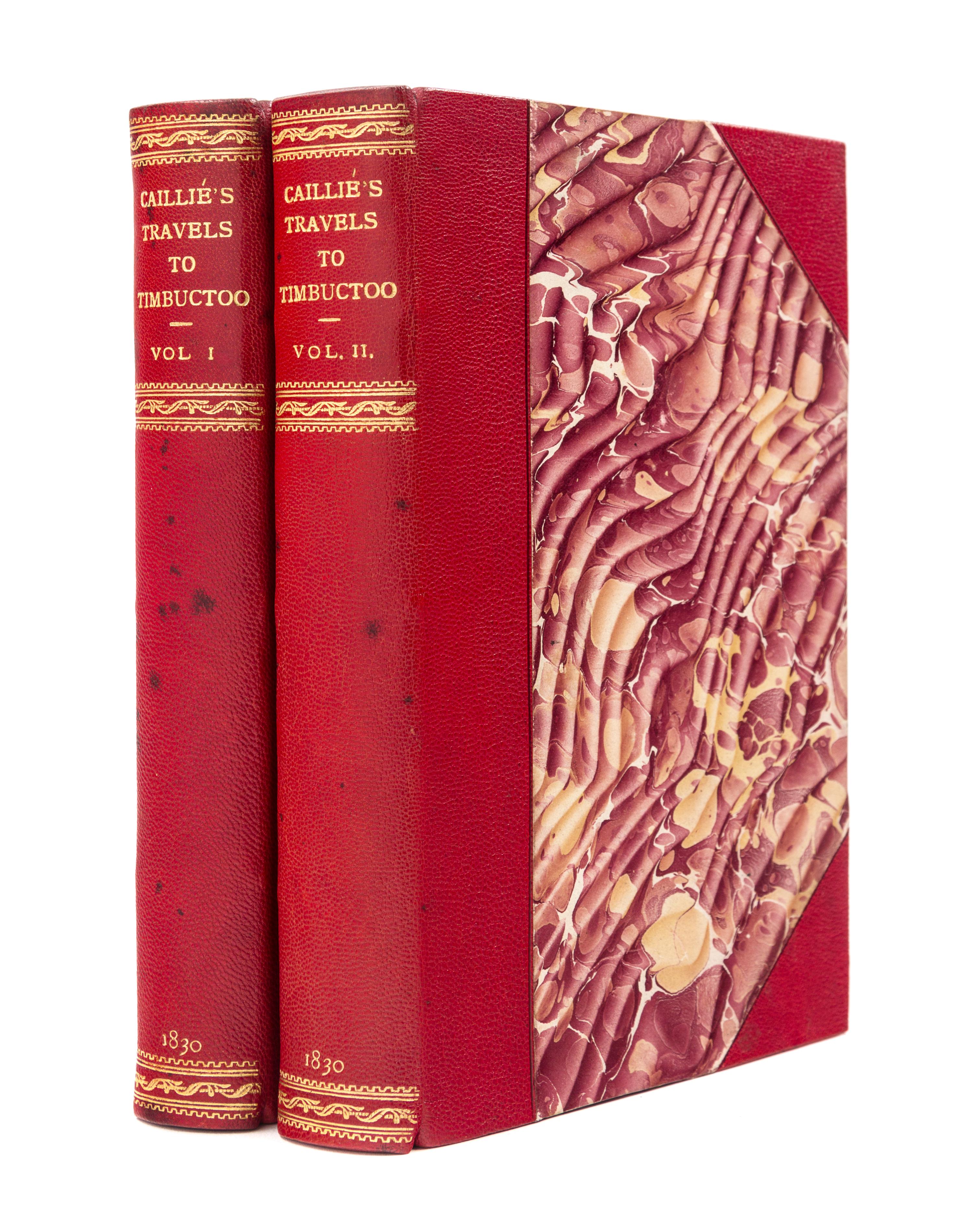 CAILLIÉ, Réné (1799-1838). Travels through Central Africa to Timbuctoo. London, 1830. FIRST ENGLISH EDITION, HENRY M. STANLEY'S COPY.