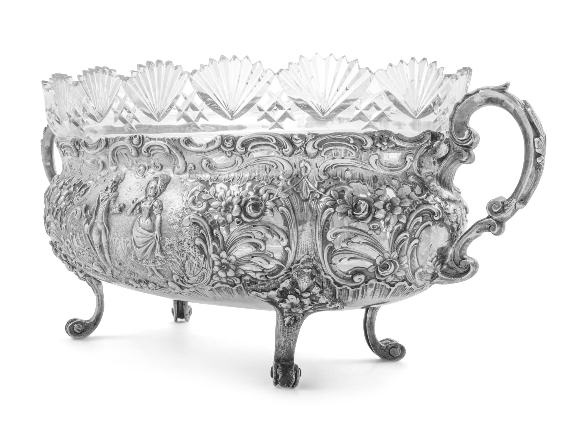 A German Silver Centerpiece Basket