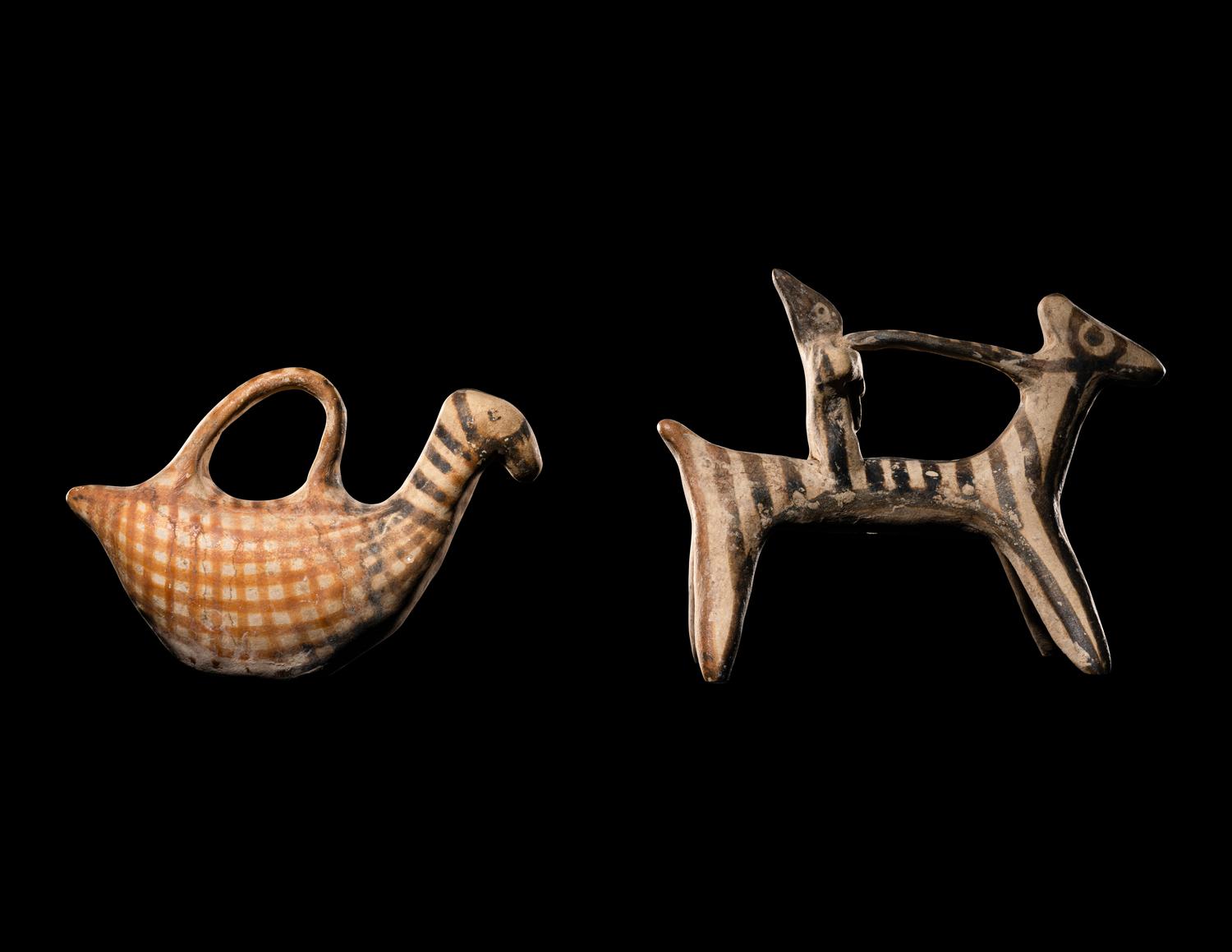 Two Mycenaean Terracotta Figures