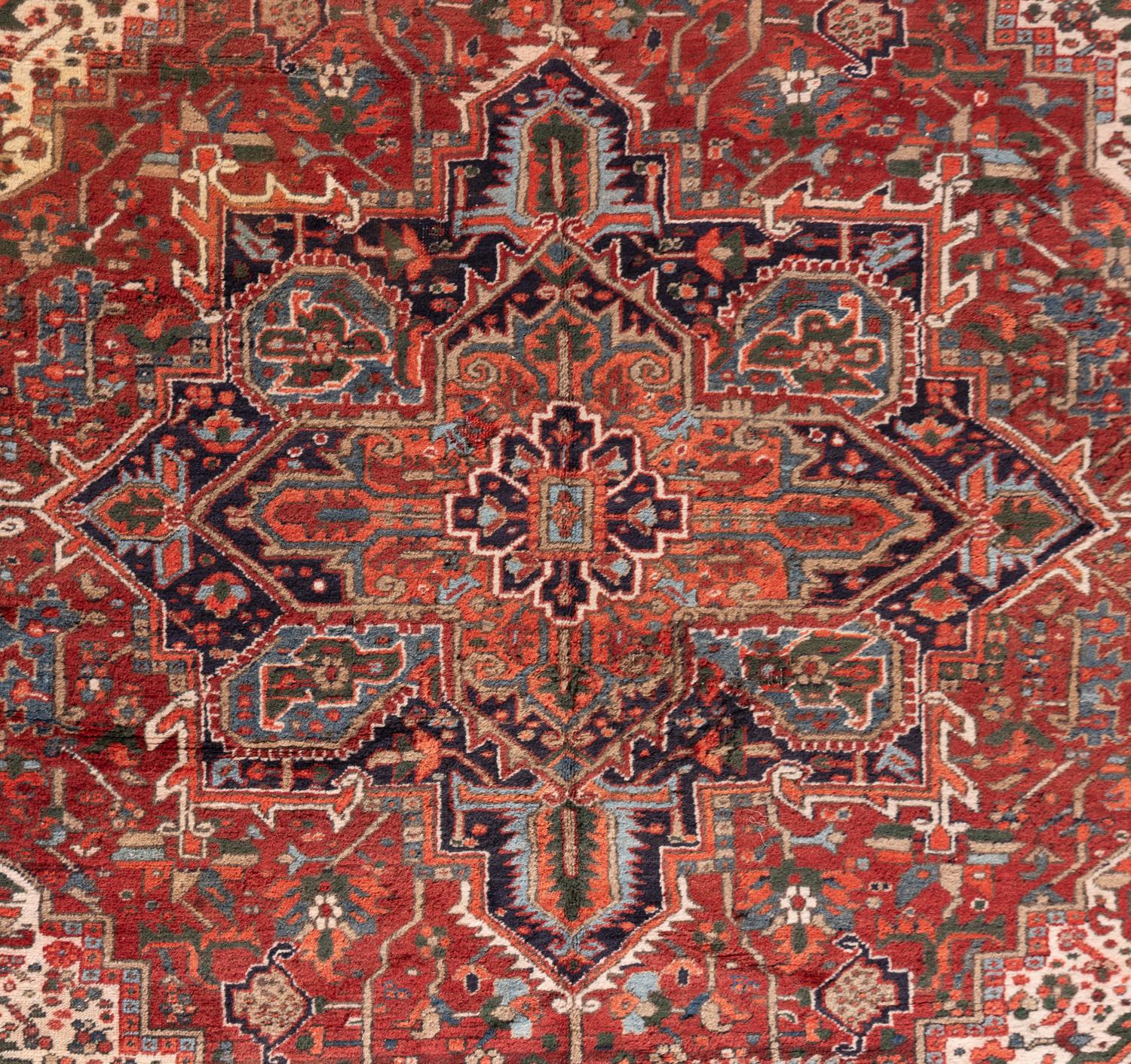 A Heriz Wool Rug