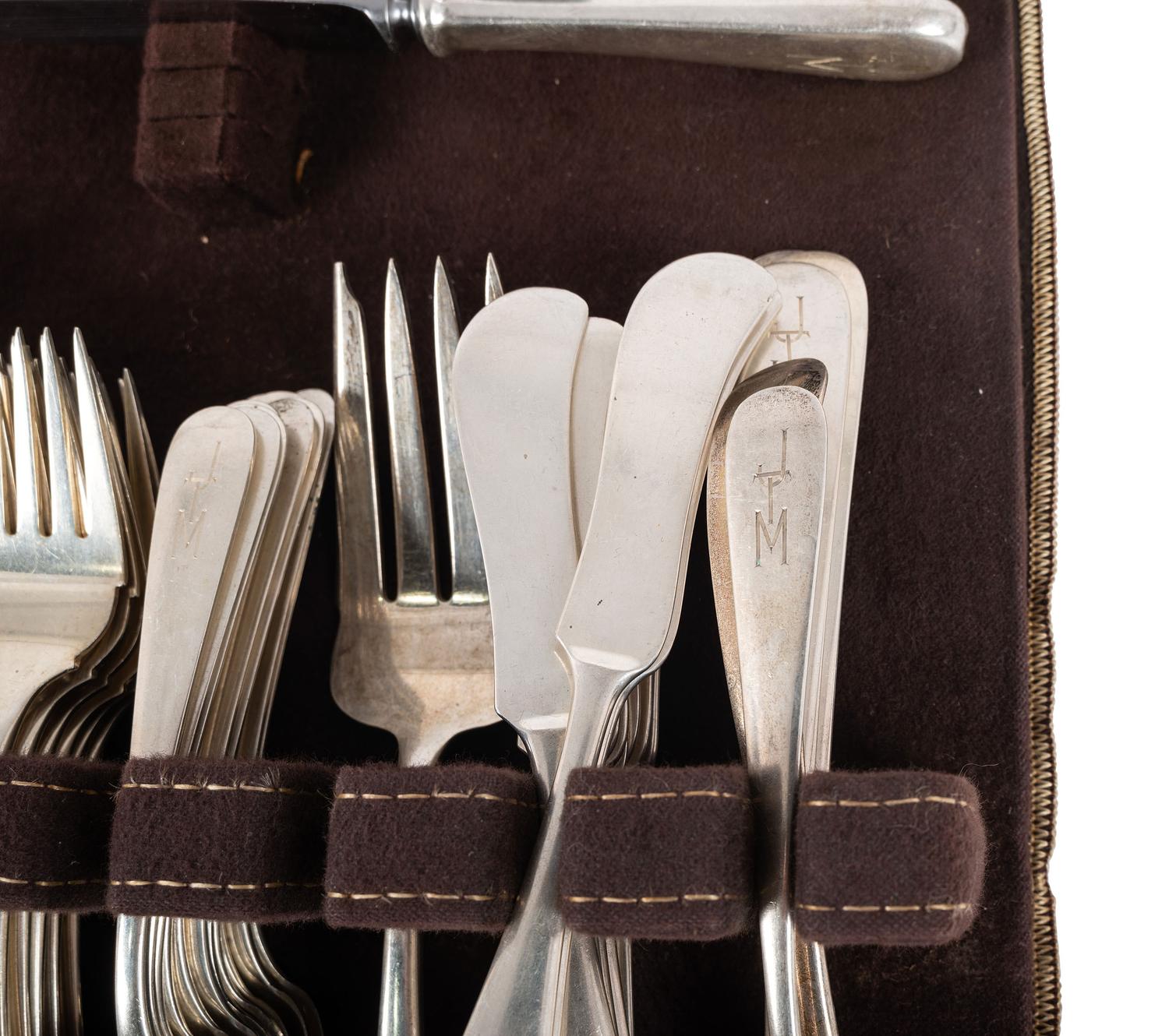 An American Silver Flatware Service