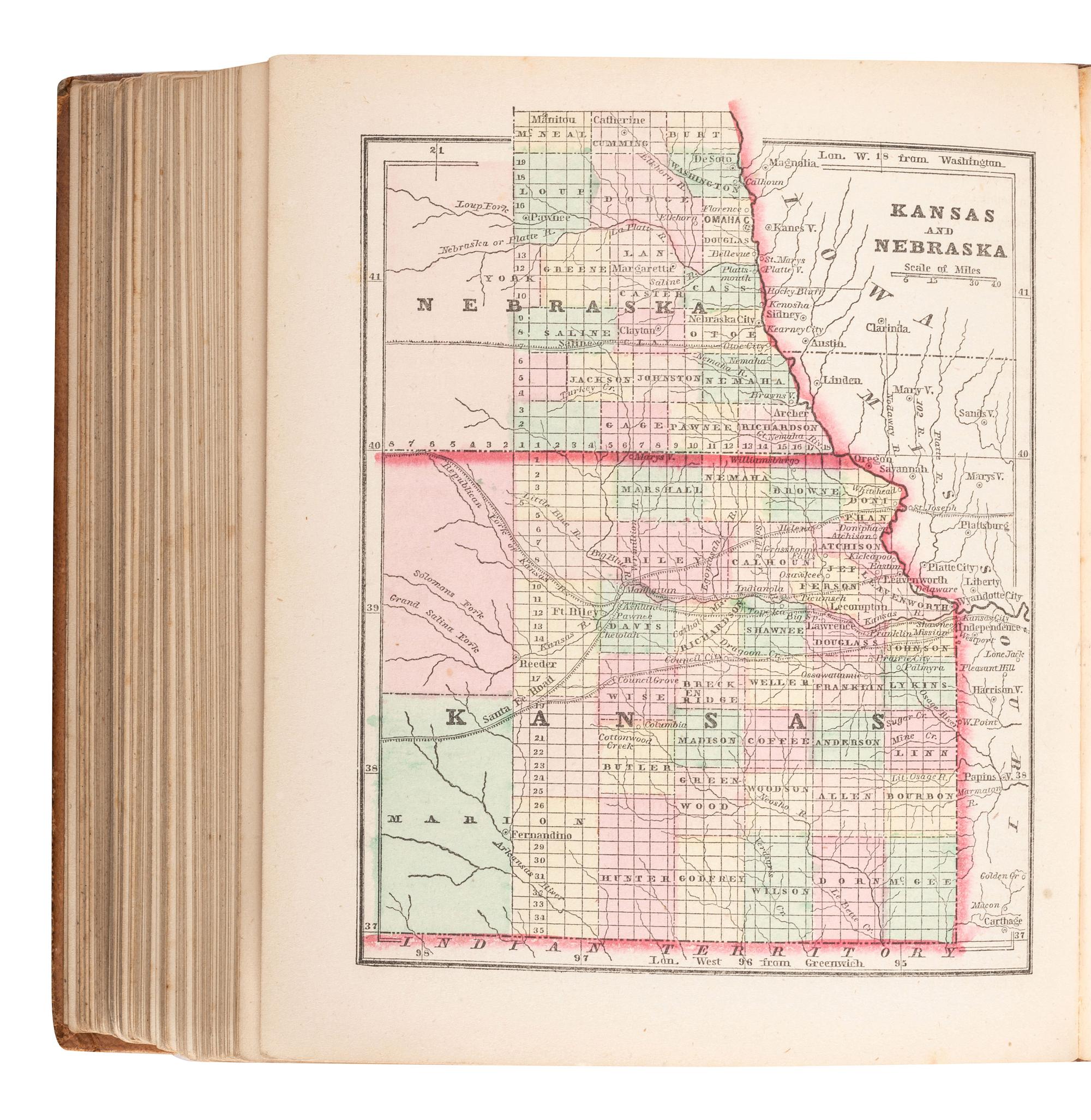[MAPS & ATLASES]. COLBY, Charles (1830-1866). The Diamond Atlas...The Western Hemisphere. New York: Samuel N. Gaston, 1857.