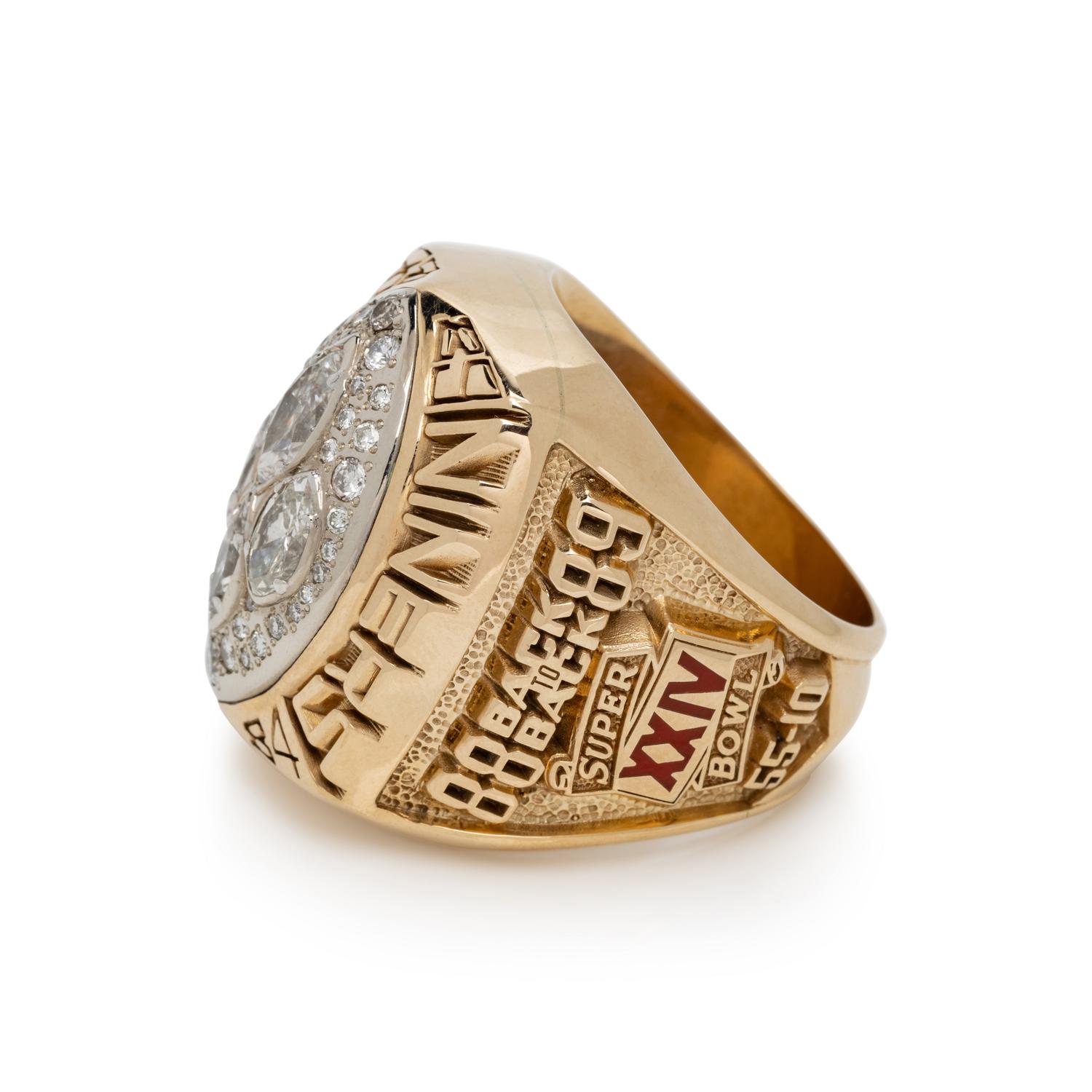 A San Francisco 49ers Super Bowl XXIV Champions Ring Presented to Scout Neil Schmidt With Original Presentation Case