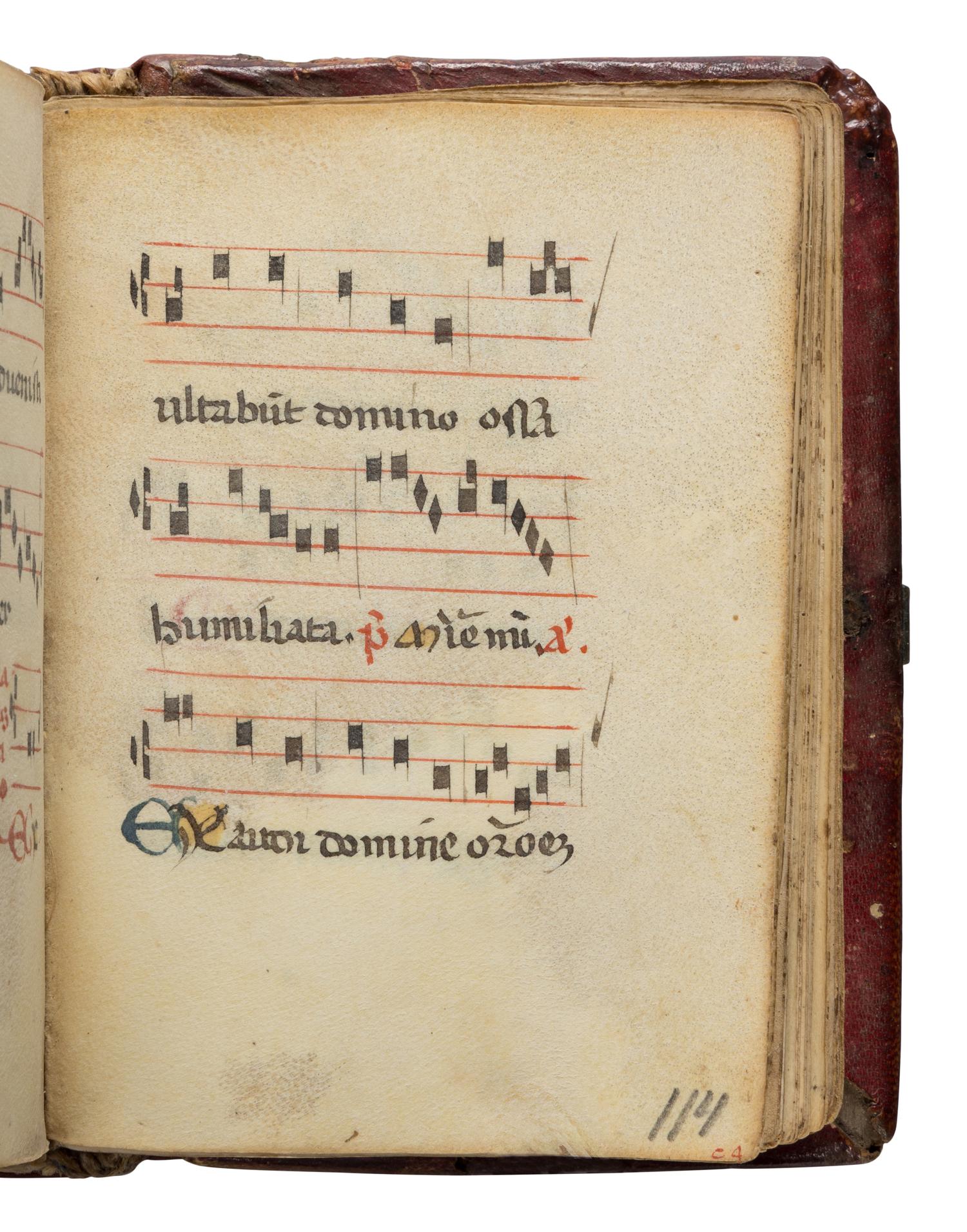 MUSIC RITES FOR FUNERALS Ritual, Use of Rome, in Latin and Italian, music manuscript on parchment [Italy, 1450–1456]
