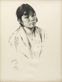 Taos Pueblo Indian Girl from the "Southwestern" Series, edition 37/100