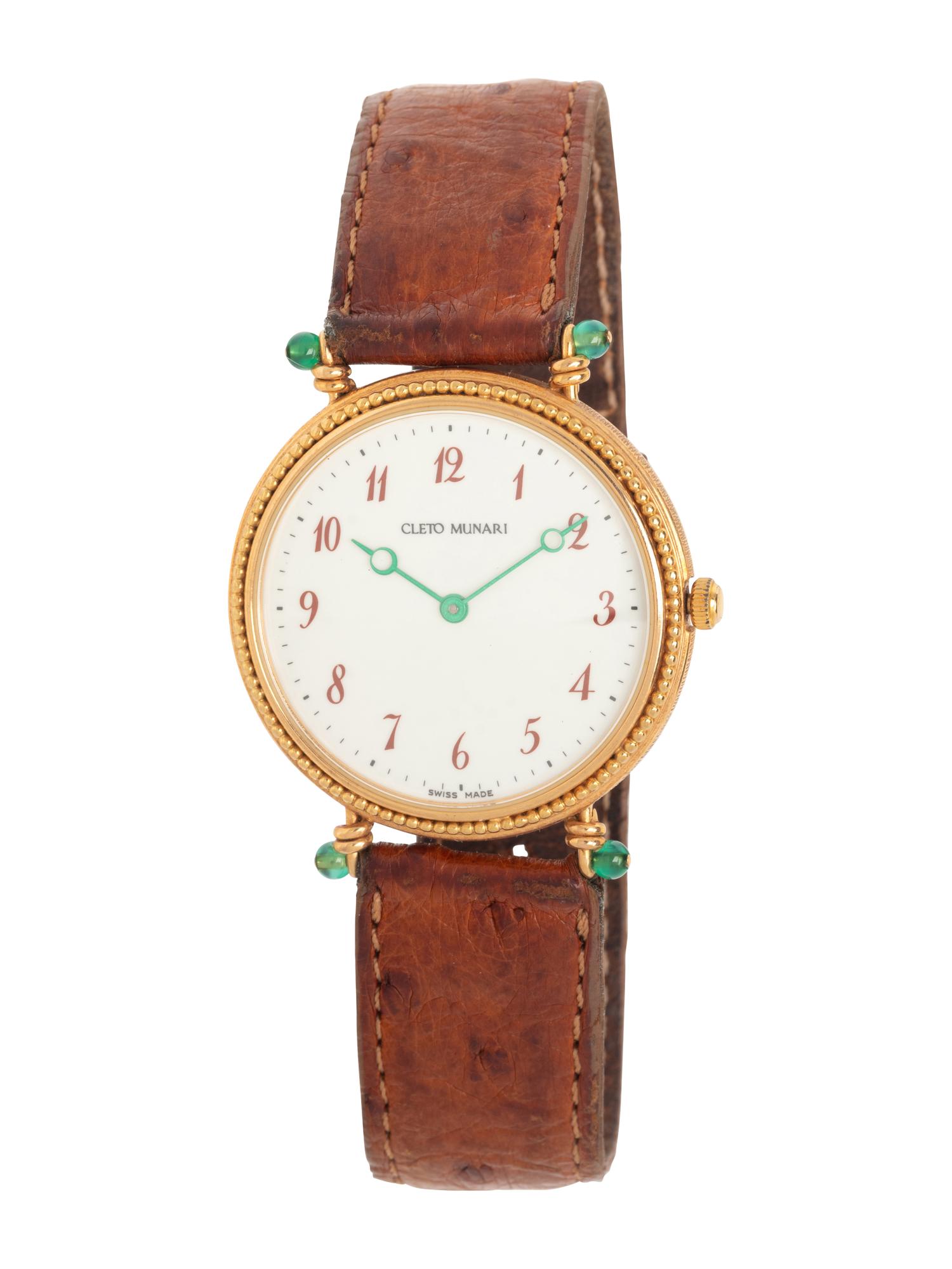 MICHAEL GRAVES FOR CLETO MUNARI, YELLOW GOLD WATCH